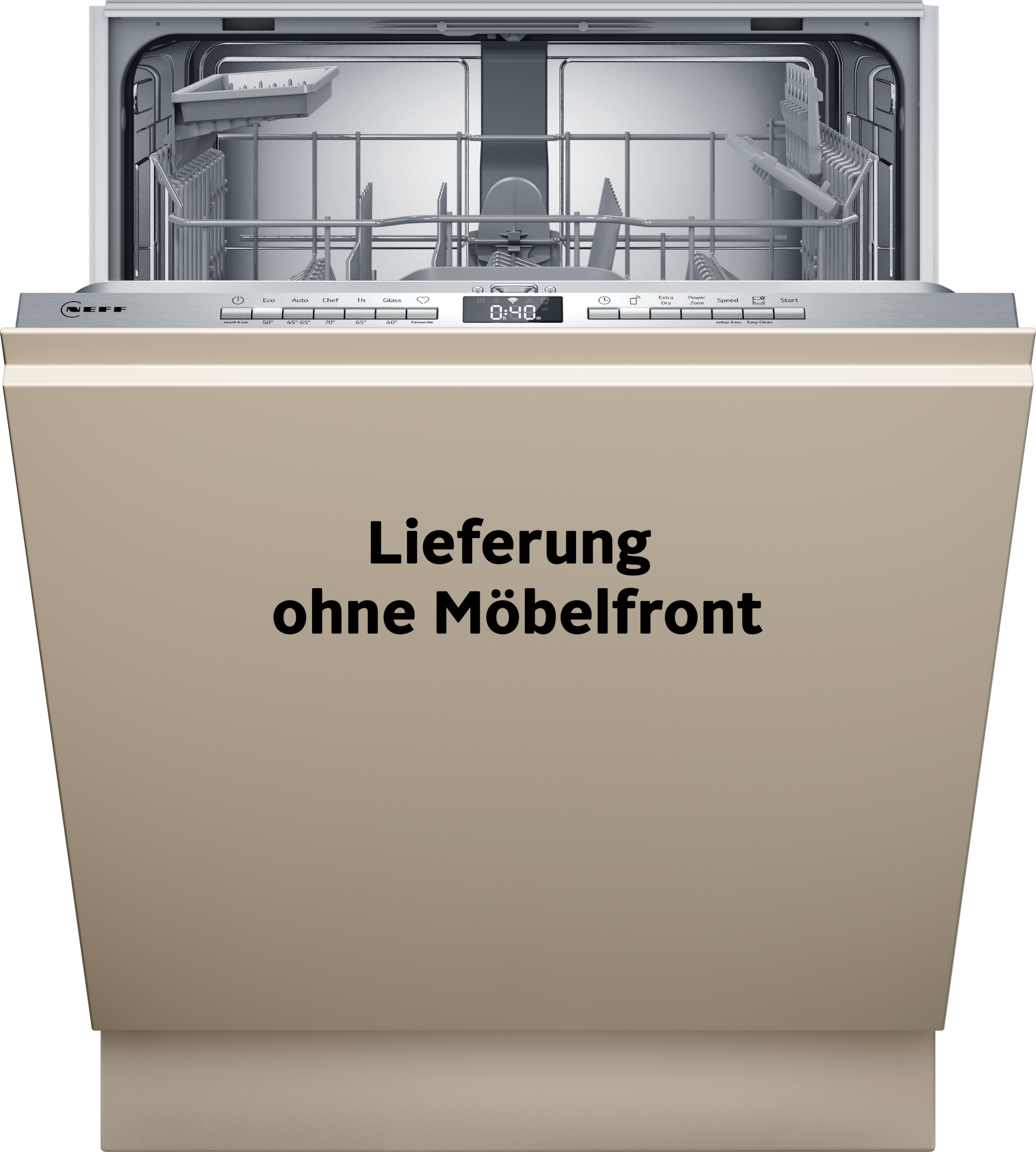 NEFF vollintegrierbarer Geschirrspüler »S153ITX01E«, 13 Maßgedecke, Flex I Korbsystem: flexible Elemente im Unterkorb