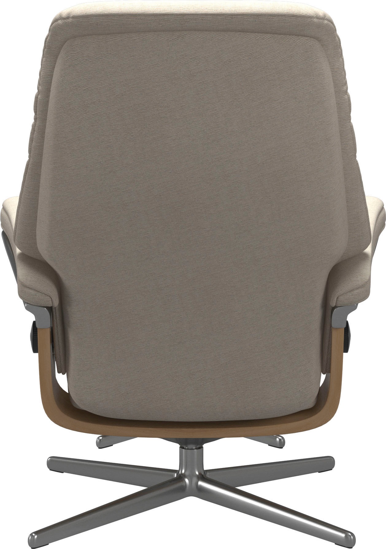 Stressless® Relaxsessel »Sunrise«, (Set, Relaxsessel mit Hocker), mit Hocker, mit Cross Base, Größe S, M & L, Holzakzent Eiche