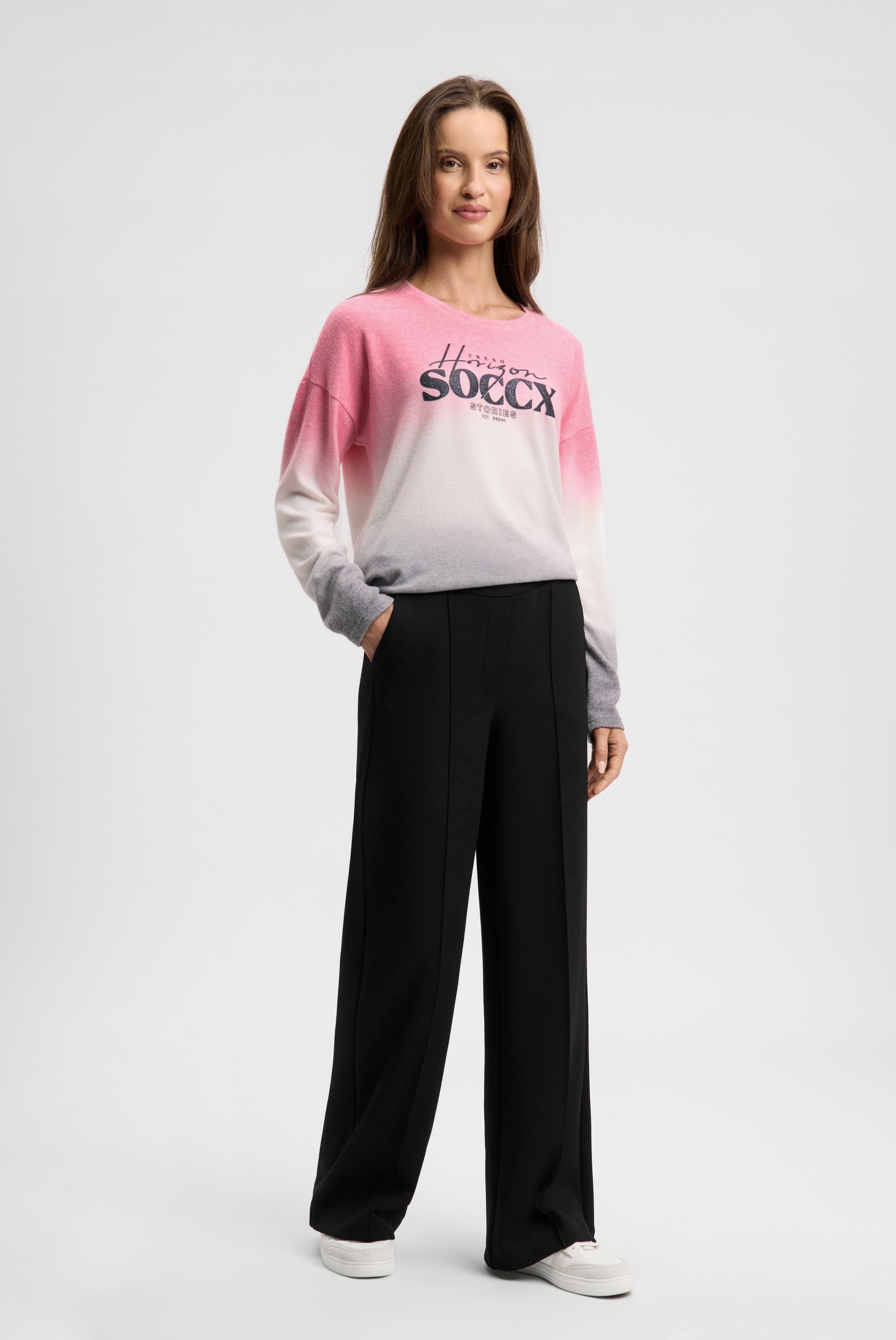 SOCCX Stoffhose  mit weitem Bein