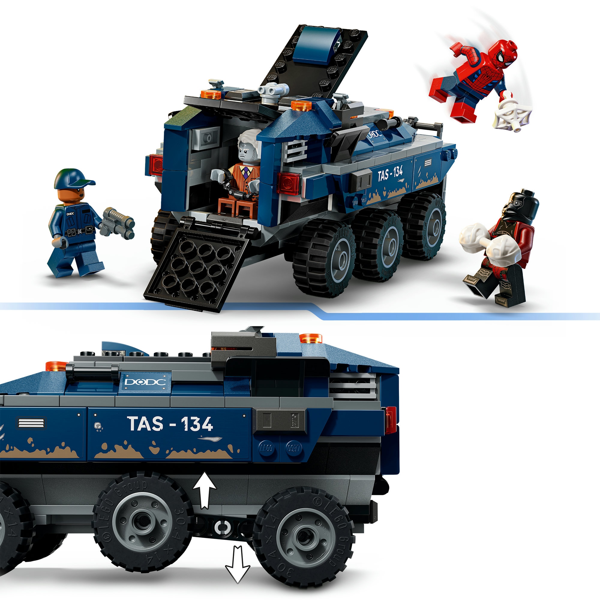 LEGO® Konstruktionsspielsteine »Spider-Man Jagt den Gefängnistransporter (76349), LEGO Super Heroes« Made in Europe