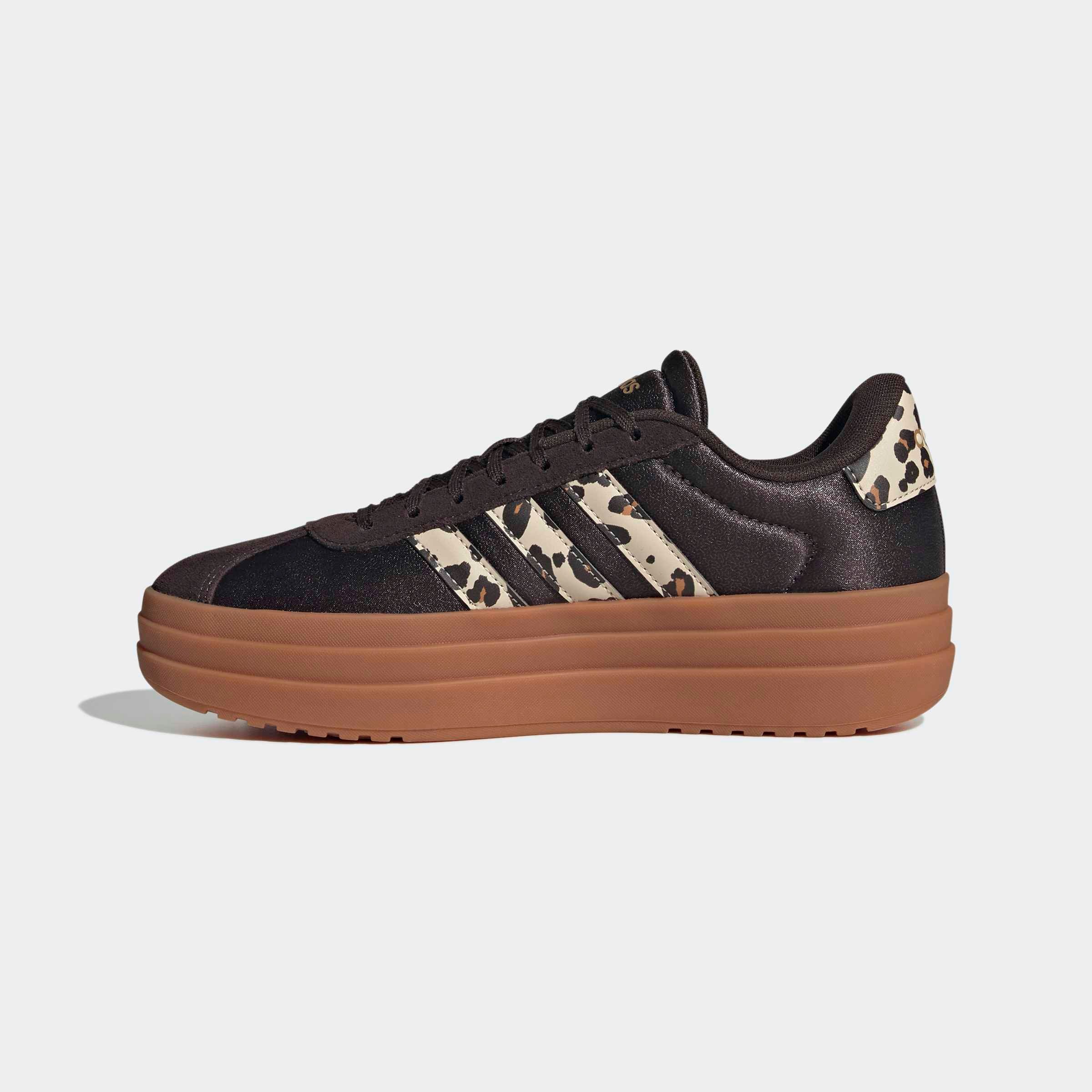 Sneaker ADIDAS SPORTSWEAR "VL COURT BOLD", Damen, Gr. 37, aurora coffee, crystal linen, matte gold, Leder, Textil, Schuhe Sneaker, Topseller 2