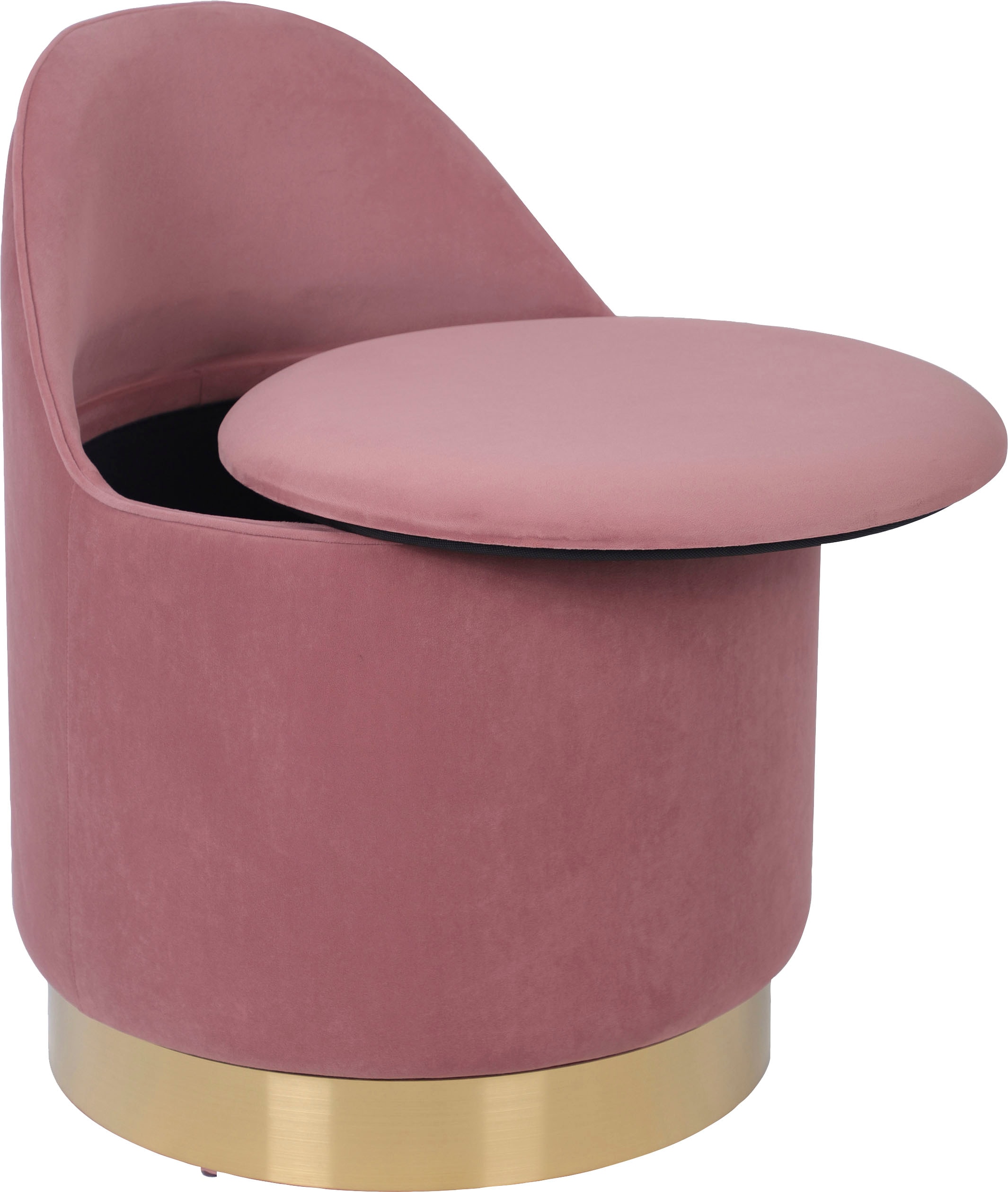 Kayoom Sessel »Drehhocker Viktor 125,Drehhocker in modernem Design,Stauraum im Innere«, (1 St.), drehbarer Sockel, mit Stauraum, komfortable Rückenstütze