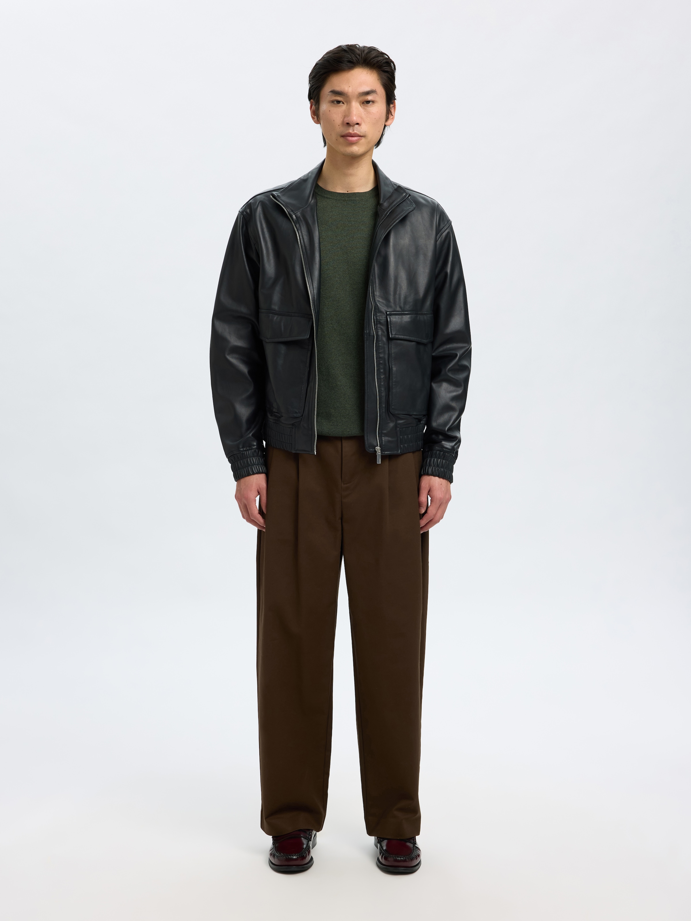 SELECTED HOMME Strickpullover »SLHBERG CREW NECK NOOS«