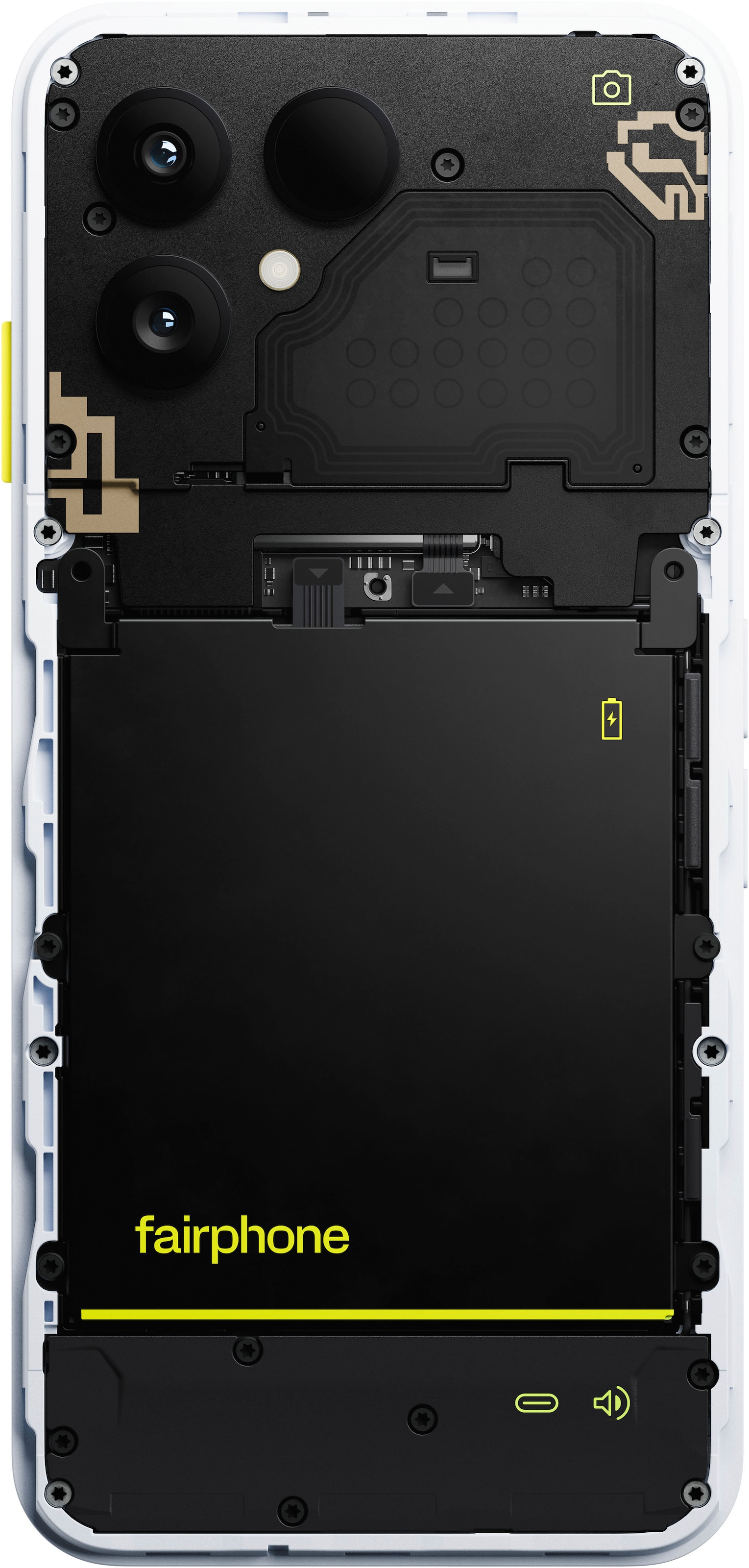 Fairphone Smartphone »Das Fairphone (Gen. 6)«, Cloud White