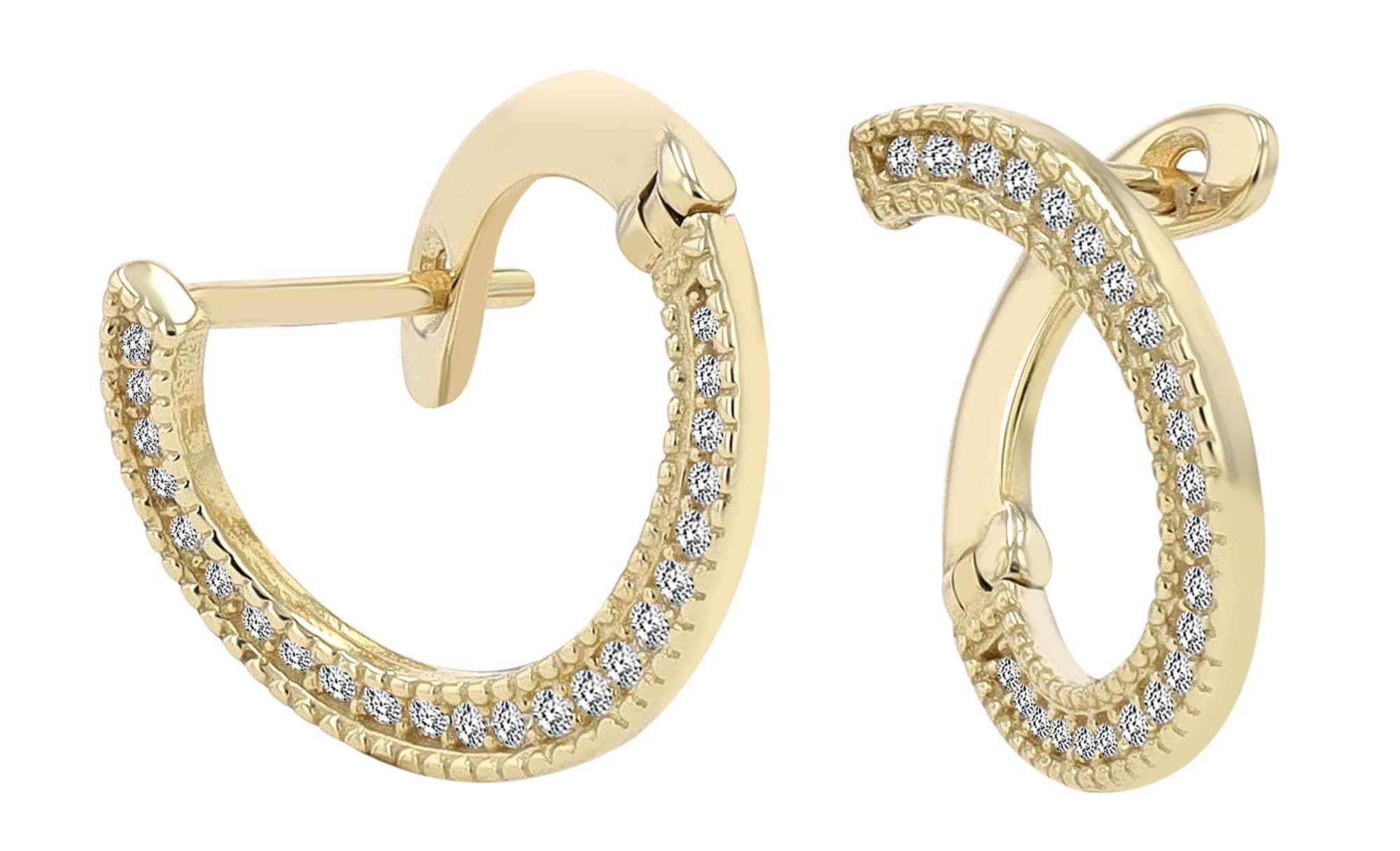 Adelia´s Paar Ohrhänger »Damen Ohrringe – Ohrstecker aus 333 Gold mit Zirkonia« Zum Verschenken an Menschen, die Ihnen am Herzen liegen