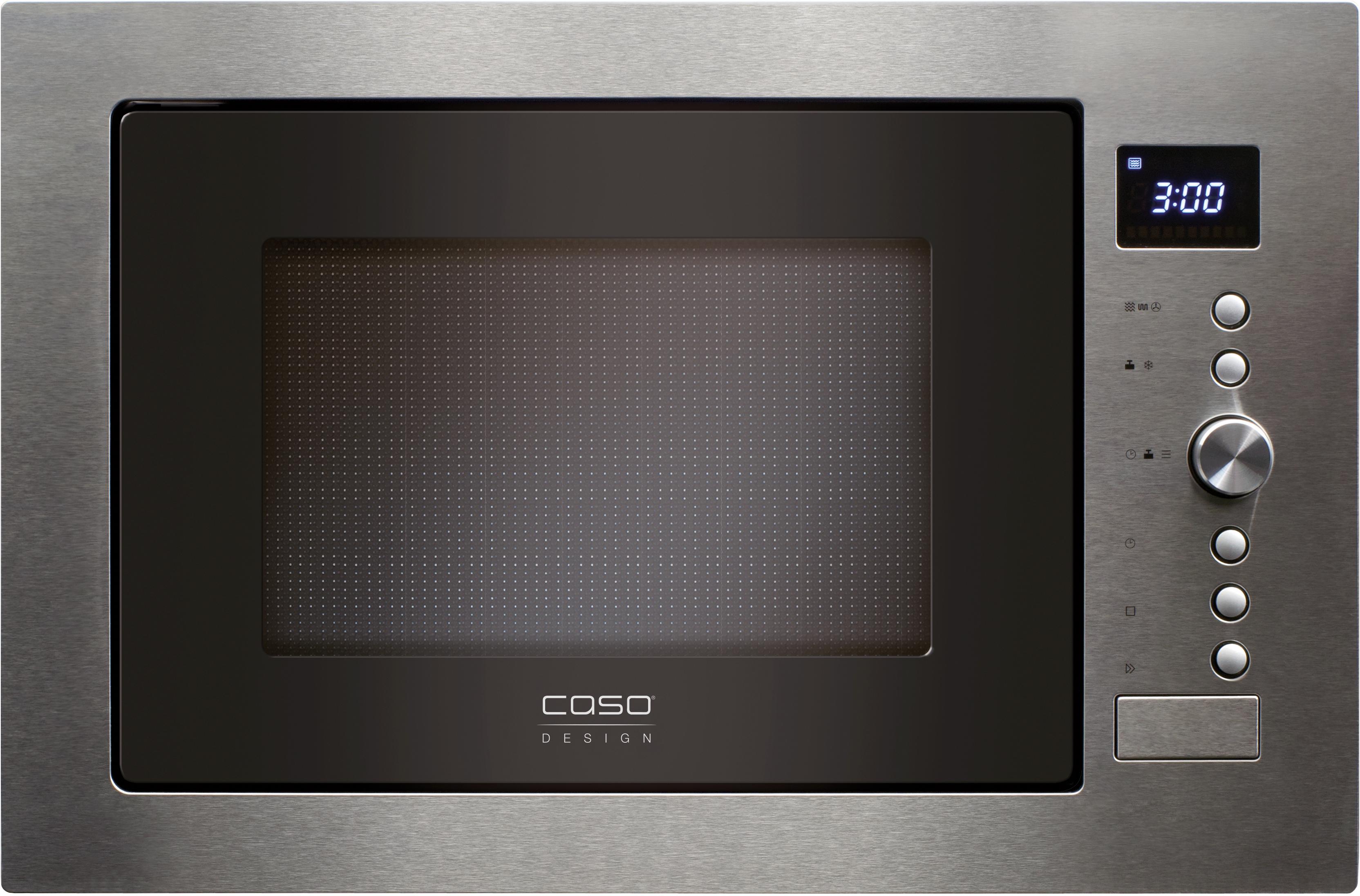 Caso Einbau-Mikrowelle EMCG32, Mikrowelle-Grill und Heißluft, 1000 W schwarz Einbaumikrowellen Mikrowelle Haushaltsgeräte