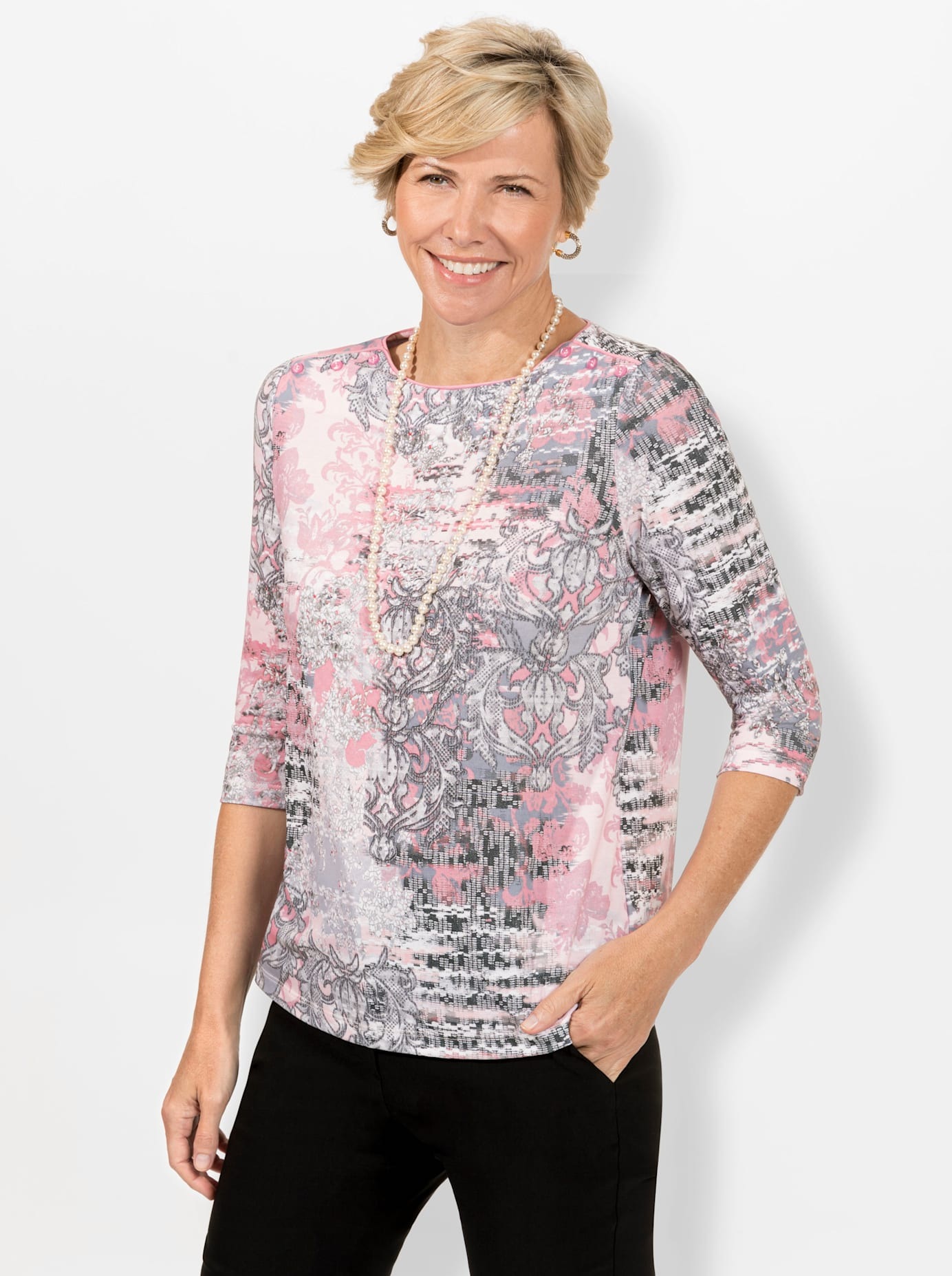 Classic 3/4-Arm-Shirt "Shirt" 1 Stk. tlg. günstig online kaufen