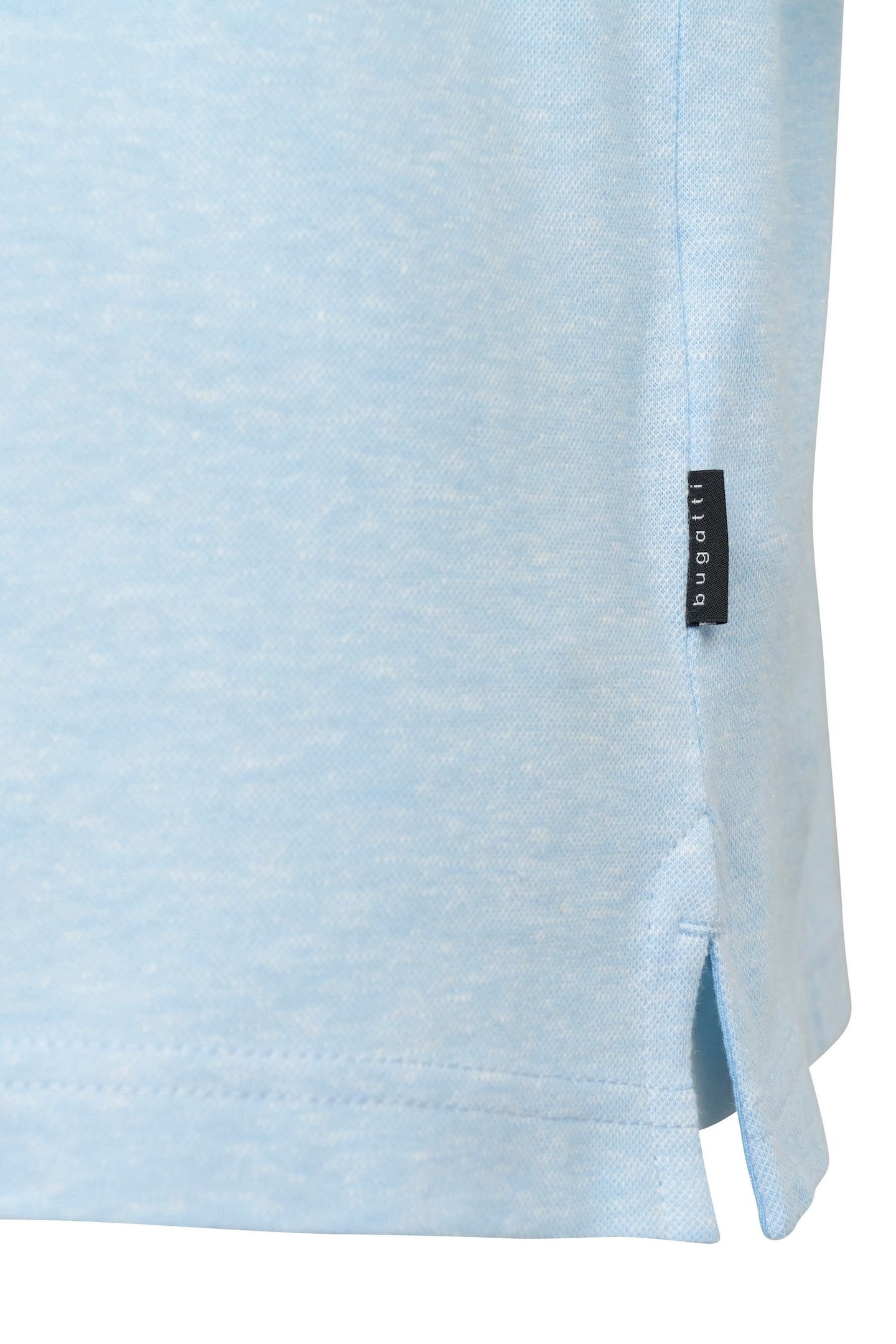 bugatti Poloshirt, aus Baumwoll-Leinen-Mischung