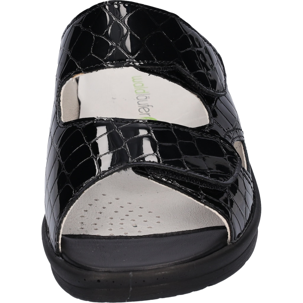 Waldläufer Pantolette »MERLE«, Keilabsatz, Sommerschuh, Schlappen in extra breiter Schuhweite M