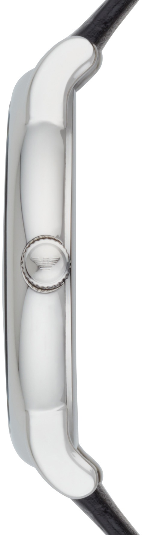 Emporio Armani Quarzuhr, Armbanduhr, Herrenuhr, Datum, analog, Lederarmband