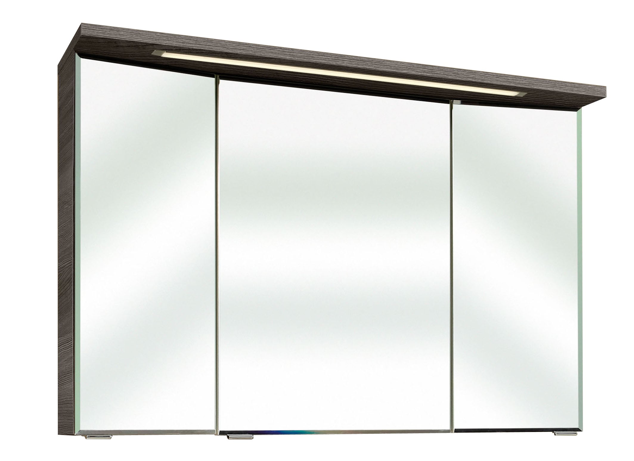 Saphir Badmöbel-Set »Trentino 2-teilig Mineralmarmor-Waschtisch mit LED-Spiegelschrank«, (3 St.), Badmöbel-Set 107cm breit, inkl. Türdämpfer, 3 Türen, 2 Auszügen