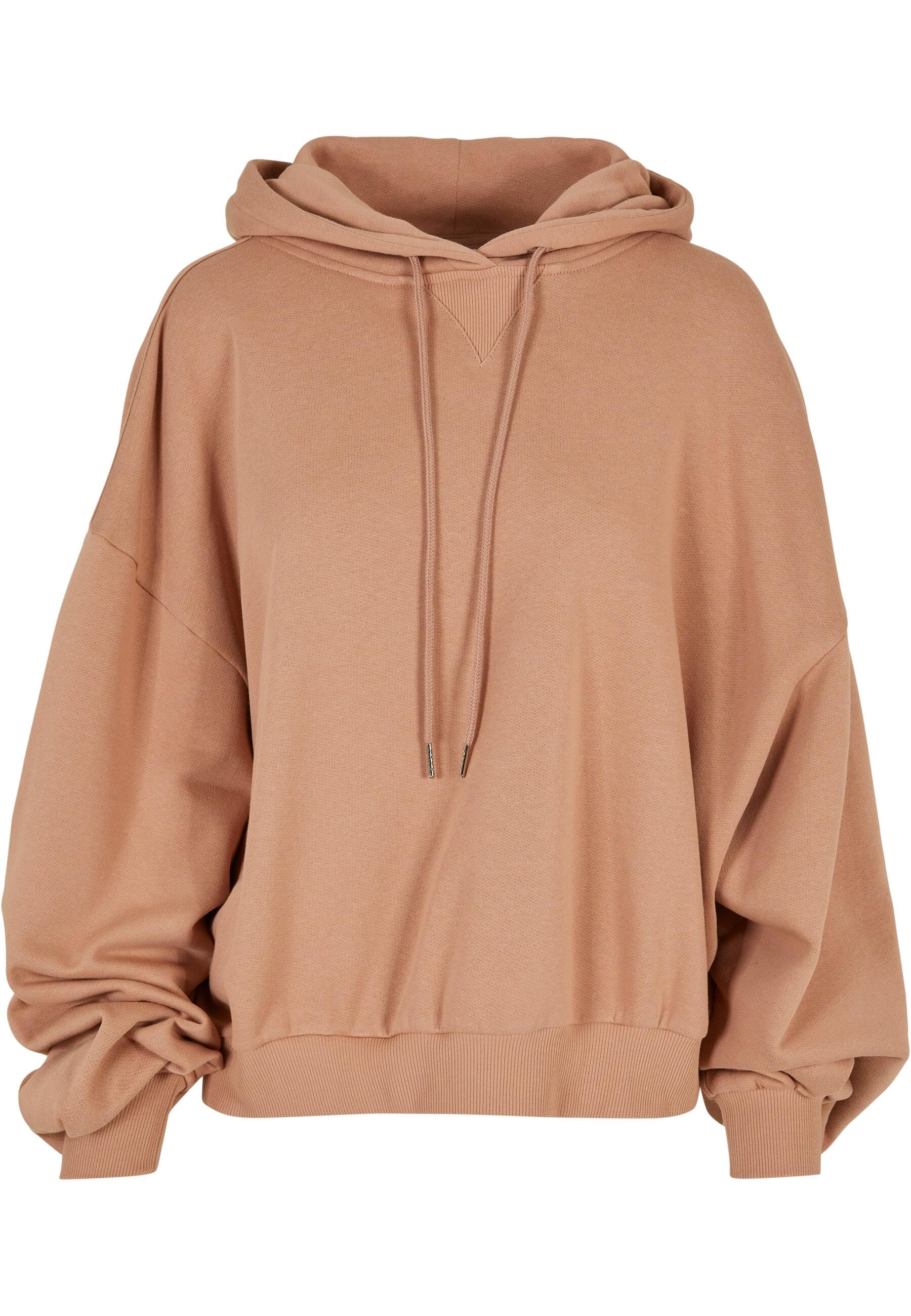 URBAN CLASSICS Rundhalspullover »Urban Classics Damen Ladies Organic Oversized Terry Hoody«, (1 tlg.)