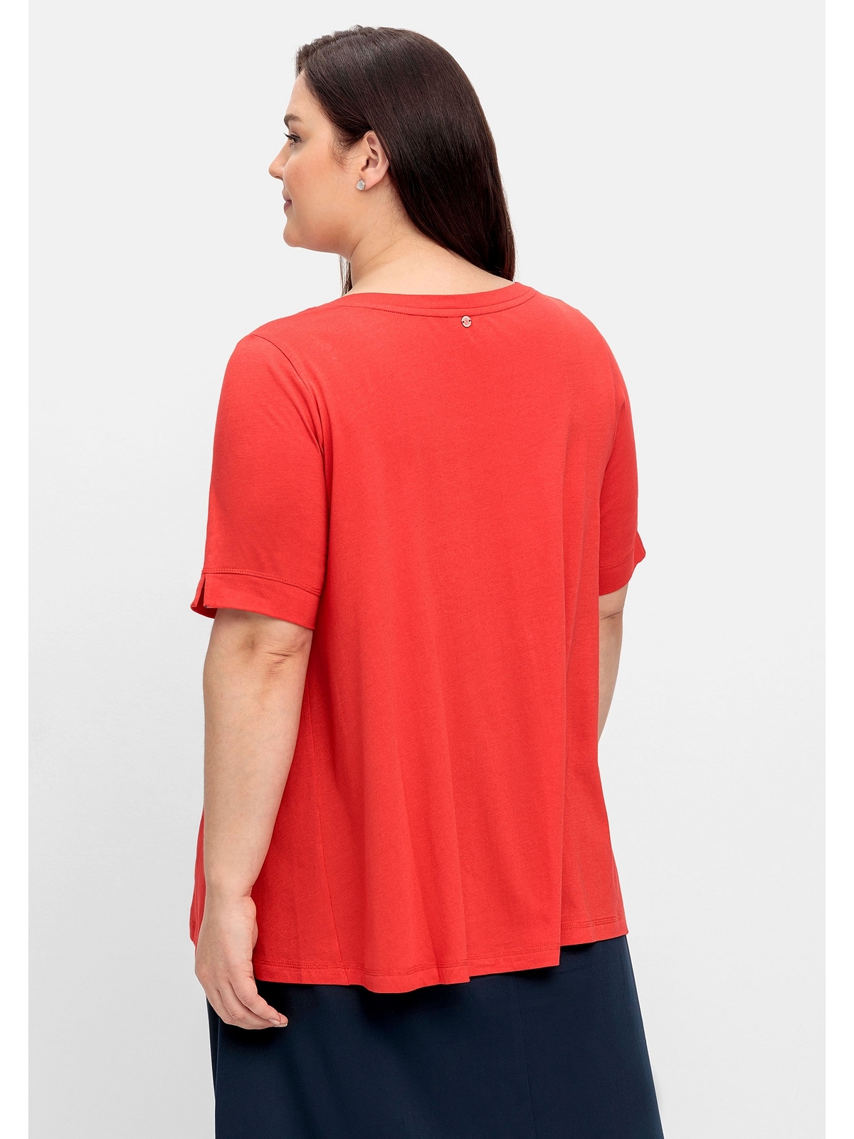 kaufen Größen«, »Große T-Shirt für A-Linie, mit Sheego BAUR | in Wordingprint