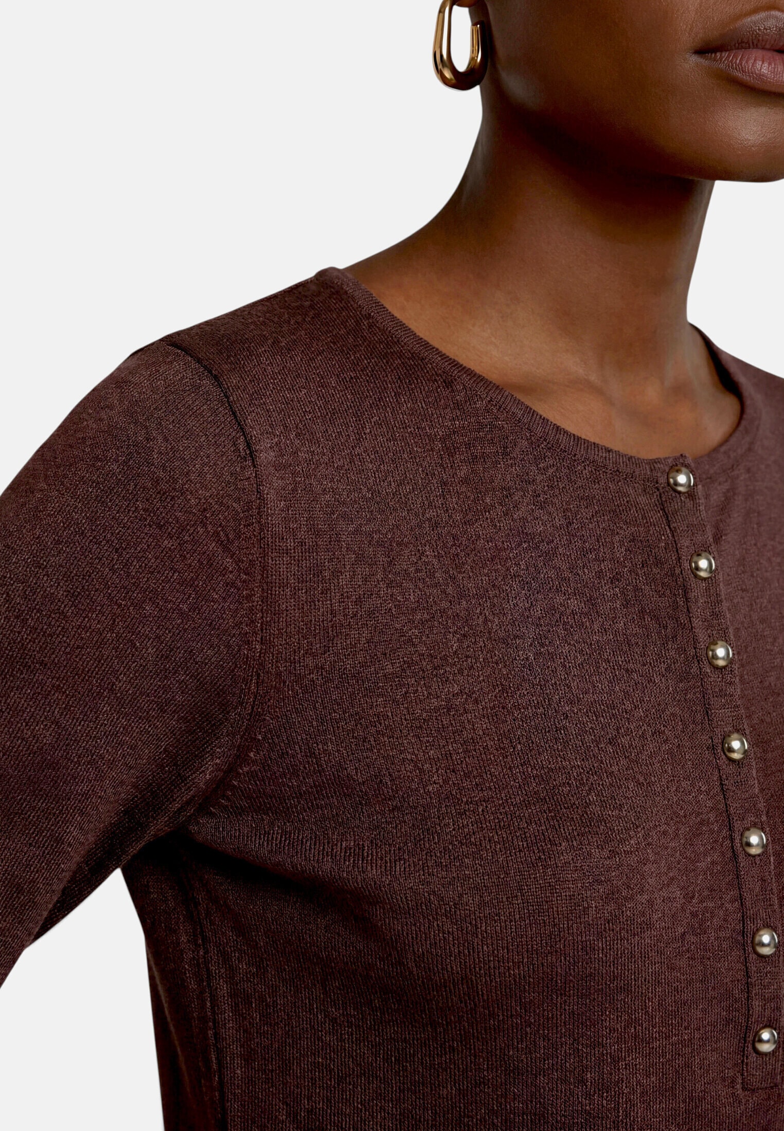 Zero Kurzarmshirt »Damen mit Knopfleiste« 1 Material