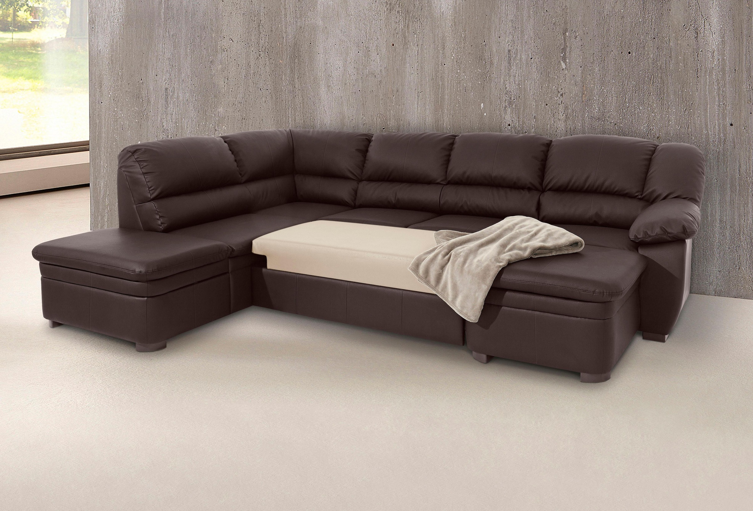 COTTA Sofa »Casino U-Form« patogi su miegoji...