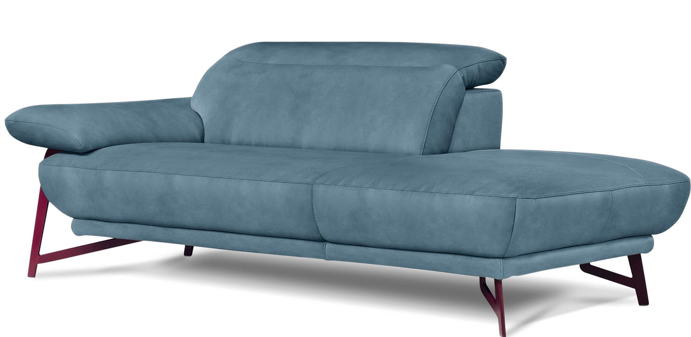 Ottomane »Anais, Designsofa mit hohem Sitzkomfort, Designfuß«, Solitärmöbel als...