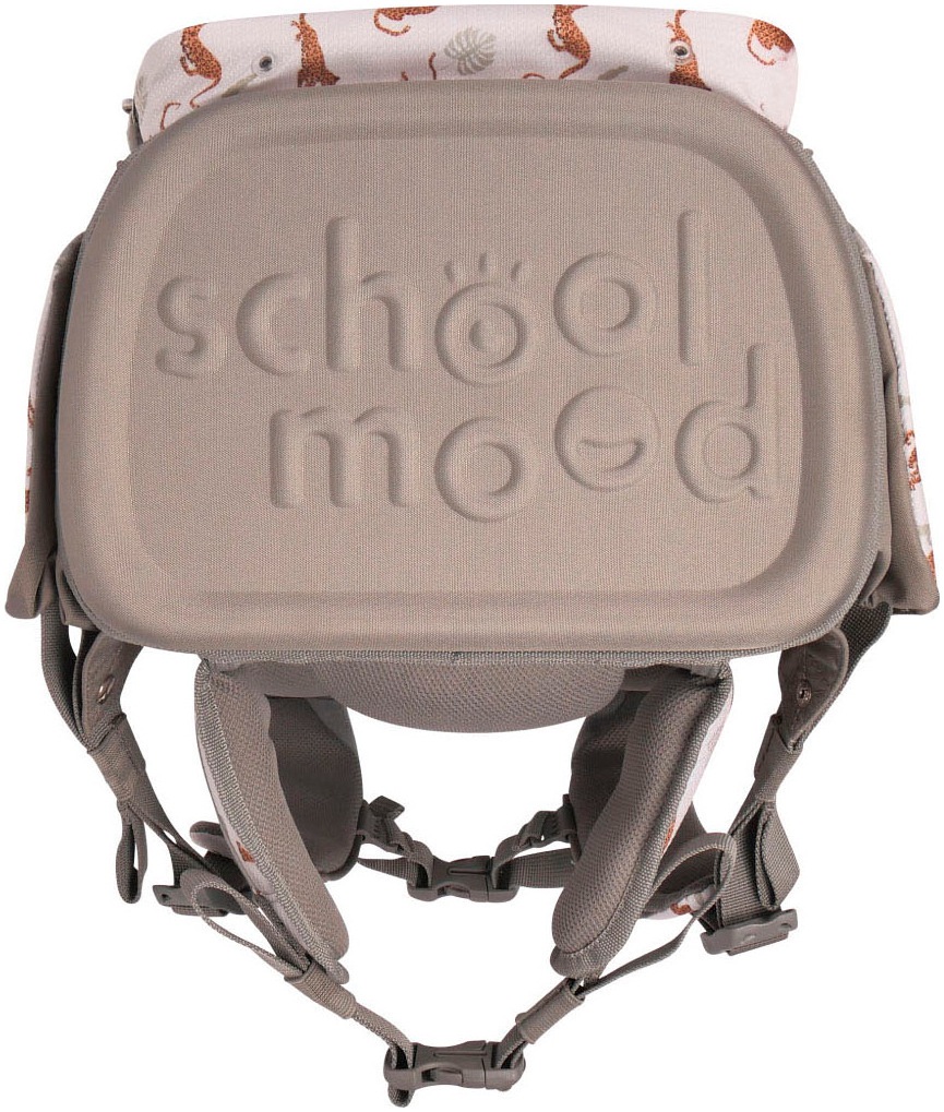 SCHOOL-MOOD® Schulranzen »Champion, Nordic Collection, Leopard«, retroreflektierende Flächen, aus recyceltem Material