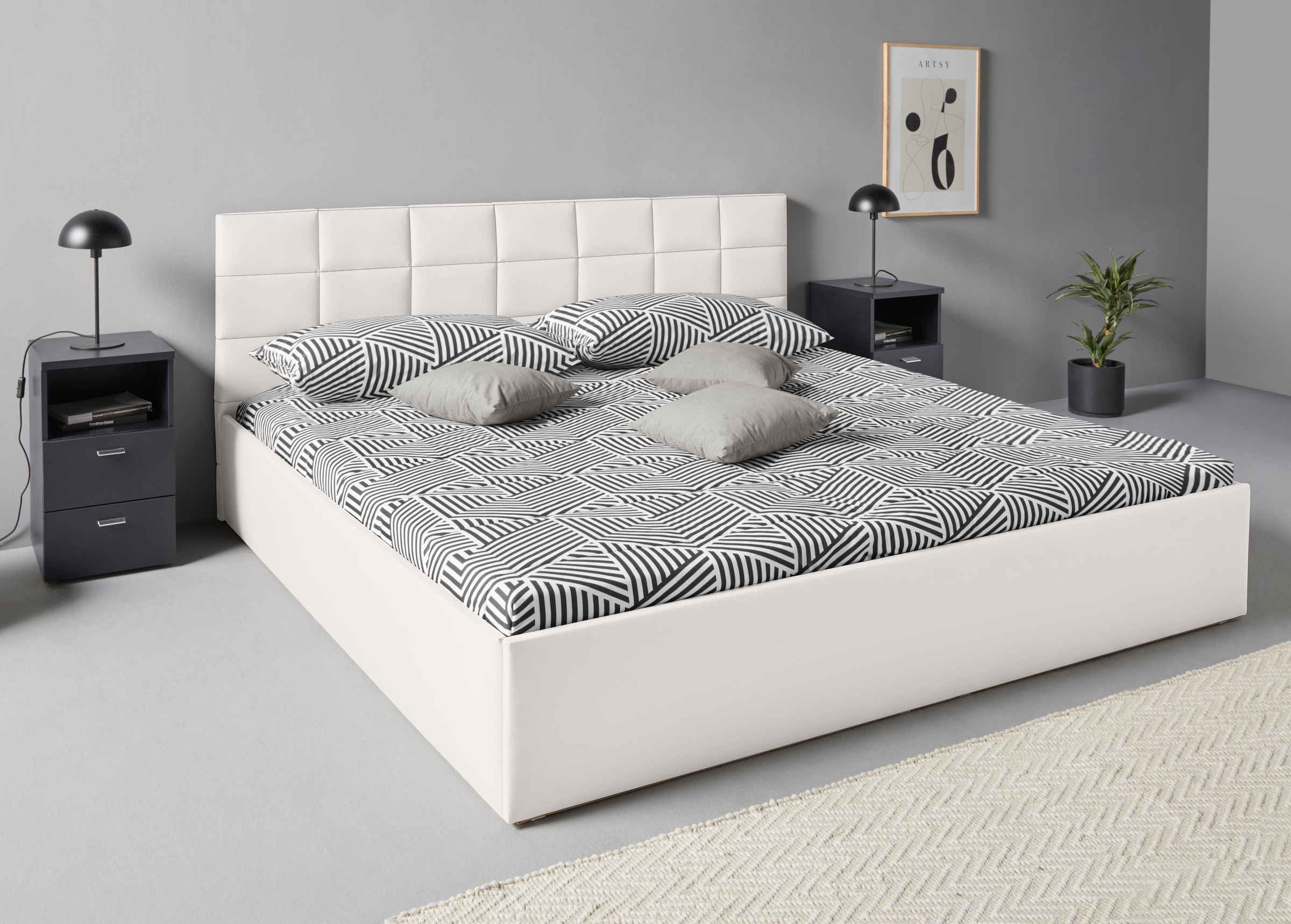 Westfalia Schlafkomfort Polsterbett, inkl. Bettkasten bei Ausführung mit  Matratze, in 2 Höhen kaufen | BAUR