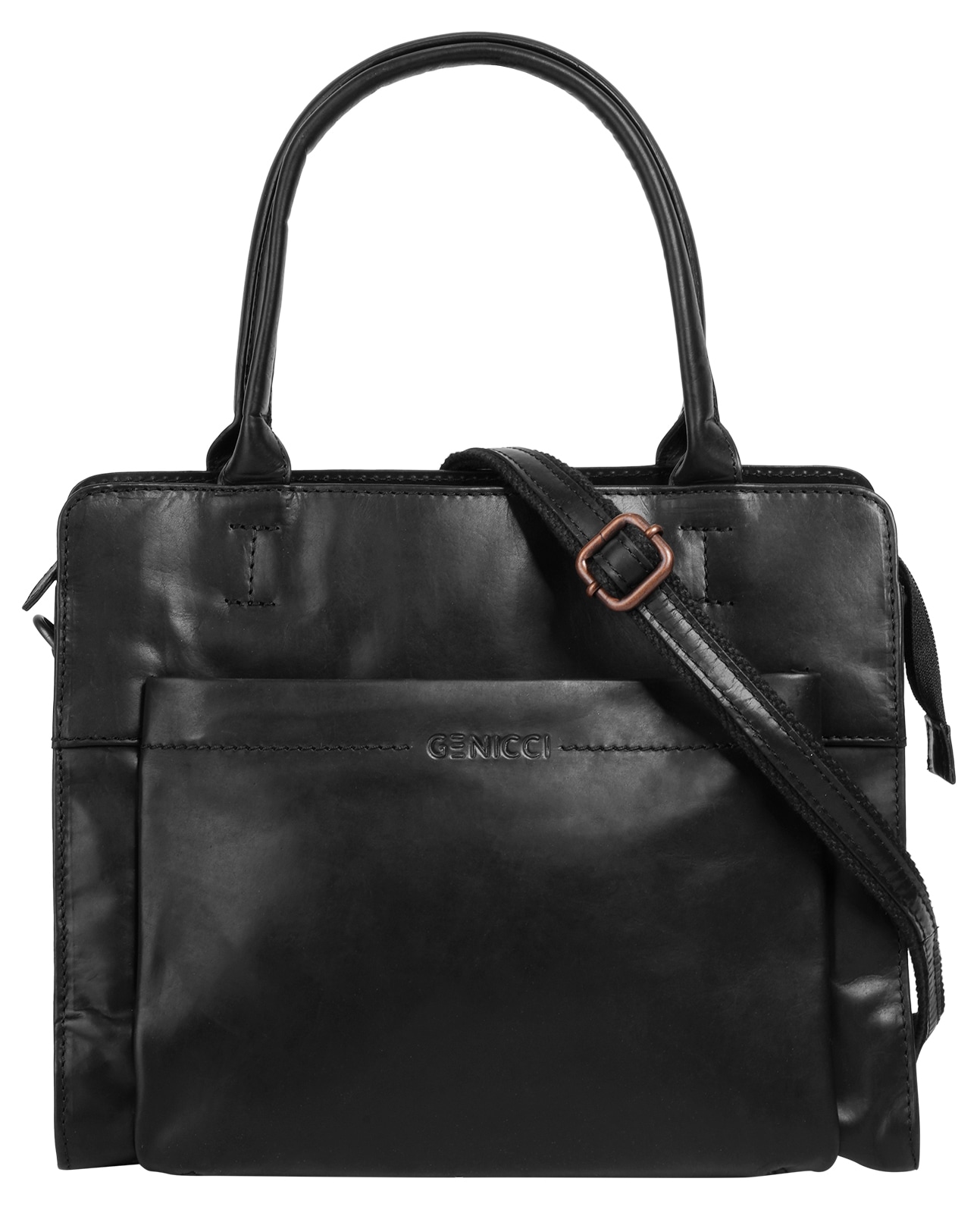 Henkeltasche, echt Leder