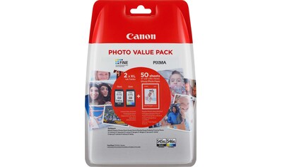 Canon Tintenpatrone »PG-545XL/CL-546XL + Foto Papier«, (Set) kaufen