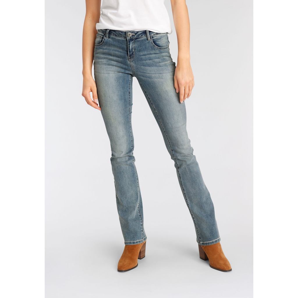 Arizona Bootcut-Jeans »Ultra-Stretch«, Mid-Waist