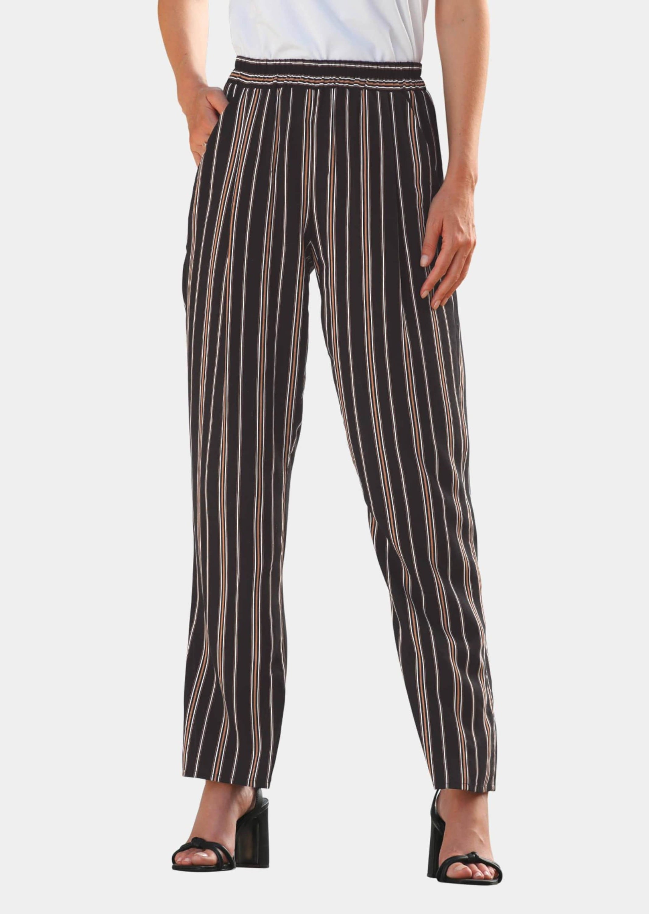 GOLDNER 2-in-1-Hose »Palazzo-Hose Hose Louisa mit Streifendruck«