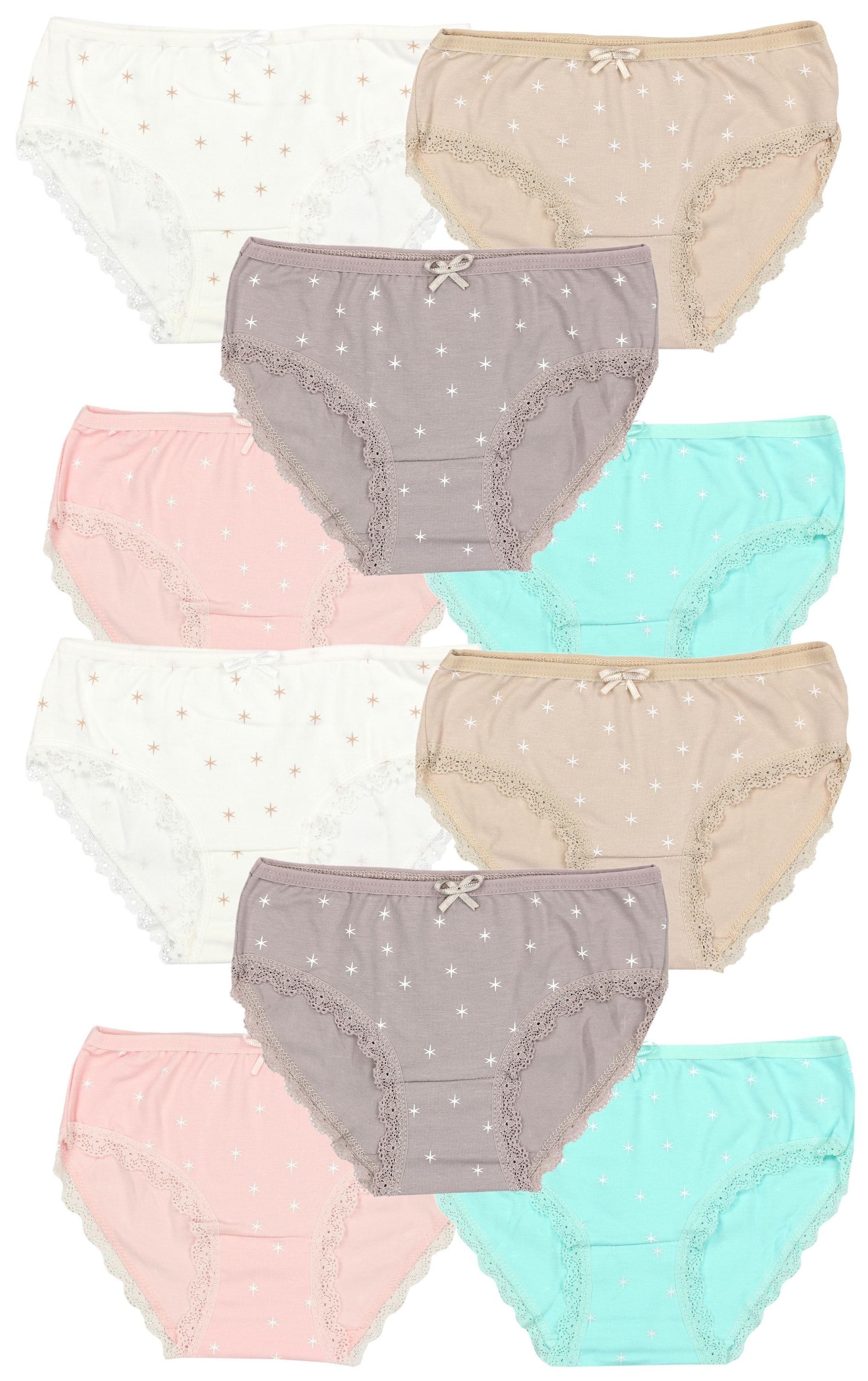 TupTam Slip "Slips Mädchen Slips mit Aufdruck 10er Pack"