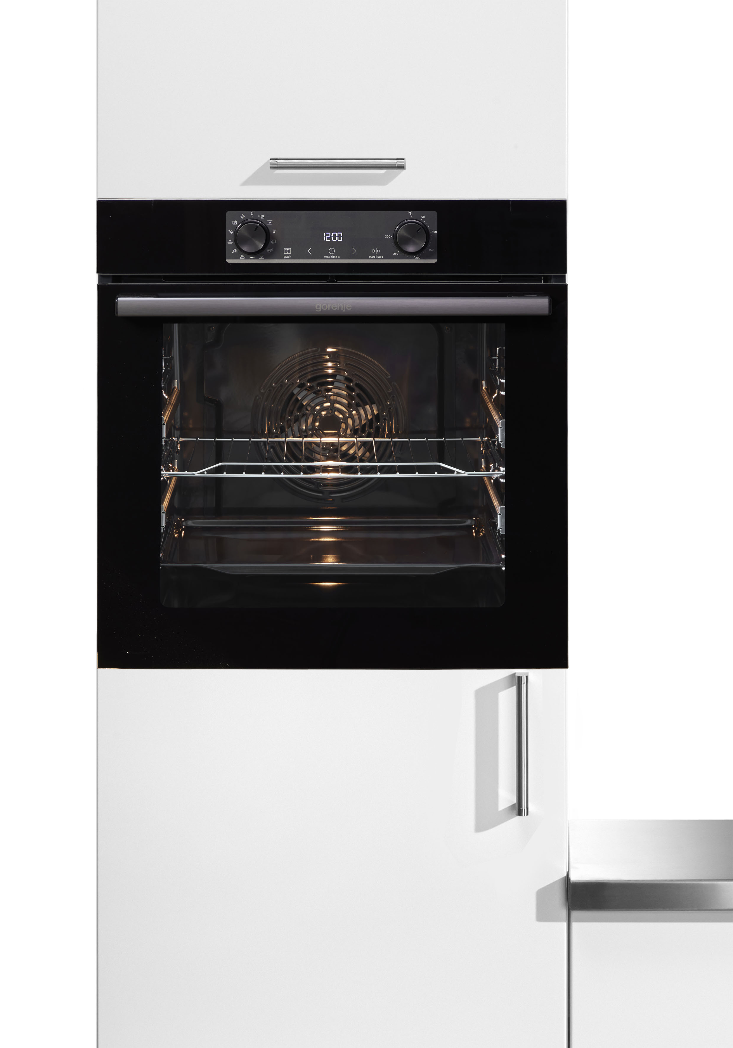 Einbaubackofen »BOS6737E09BGOT«, BOS6737E09BGOT, mit 2-fach-Teleskopauszug,...