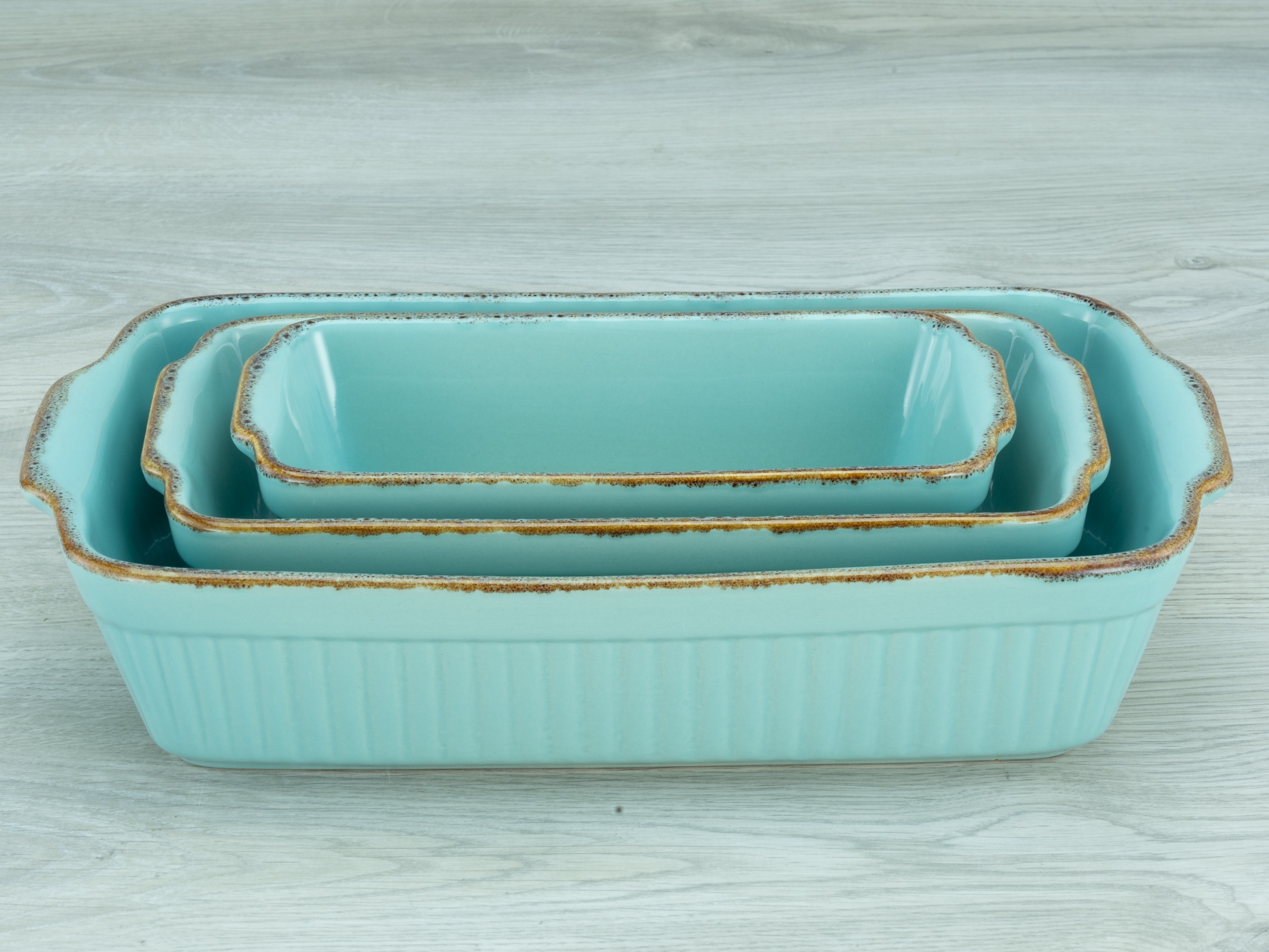CreaTable Auflaufform »Classic Vintage«, Steinzeug, (1 St.), mit markantem Streifendekor, 20 x 34 cm