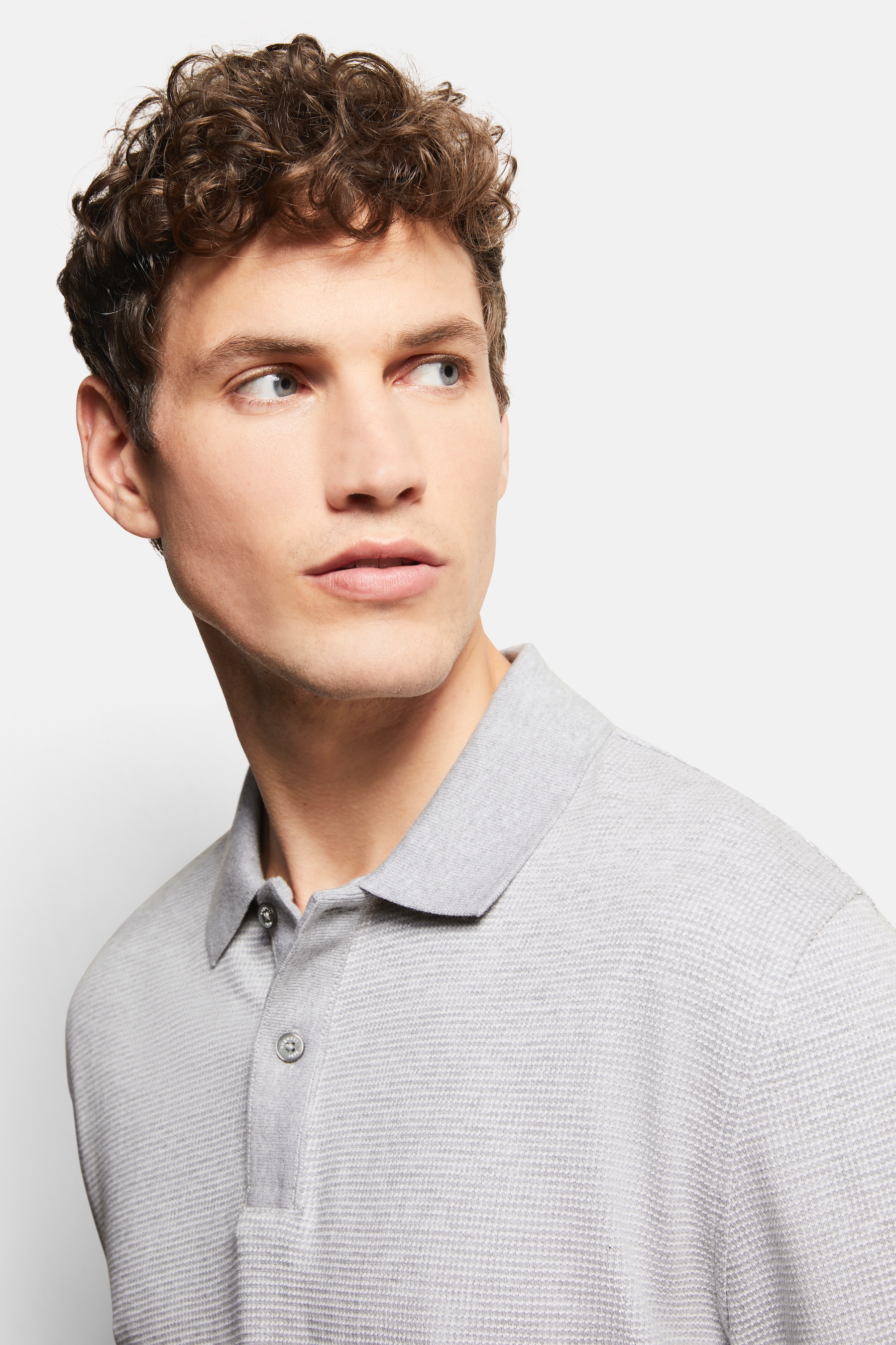 bugatti Poloshirt, in 2-tone-Optik
