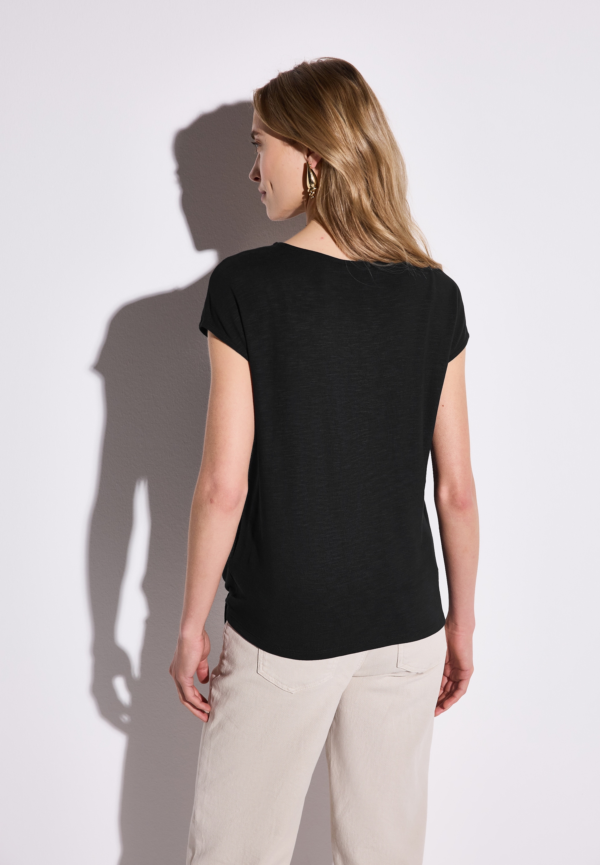 STREET ONE T-Shirt, aus strecthigem Viskosematerial