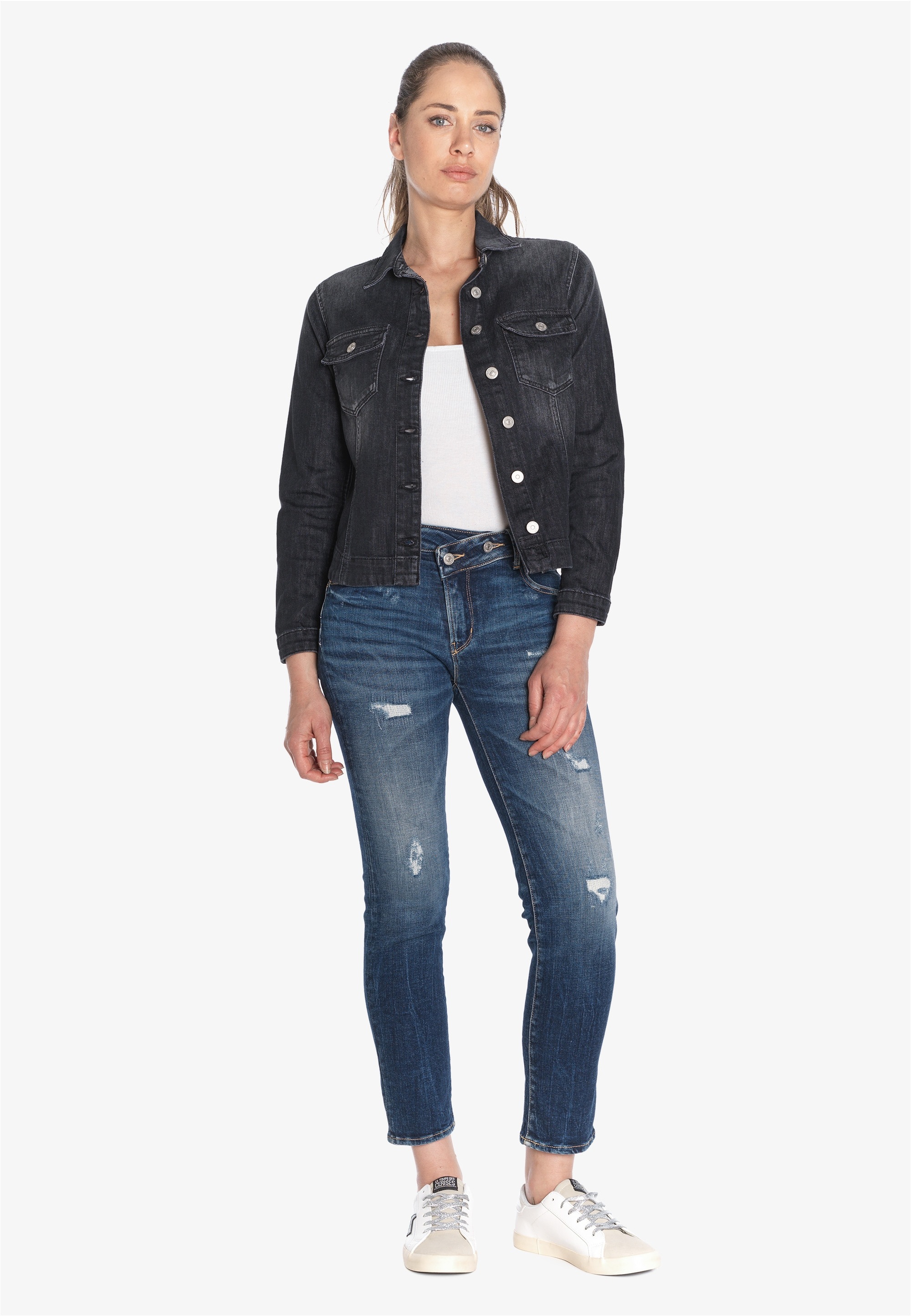 Le Temps Des Cerises Bequeme Jeans »PULPHC16«, im coolen Used-Look