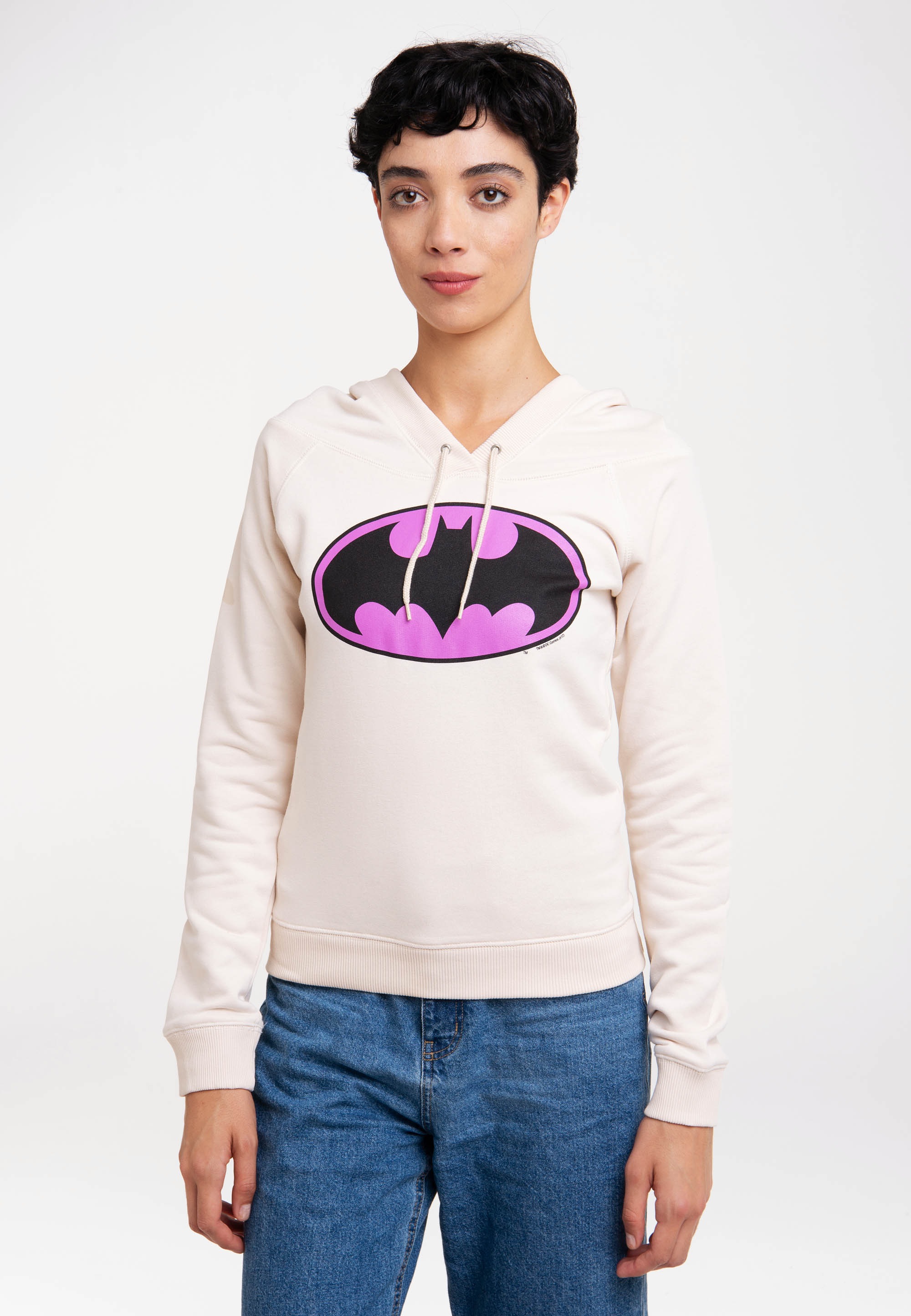 LOGOSHIRT Kapuzensweatshirt »Batman-Logo«, mit lizenziertem Print