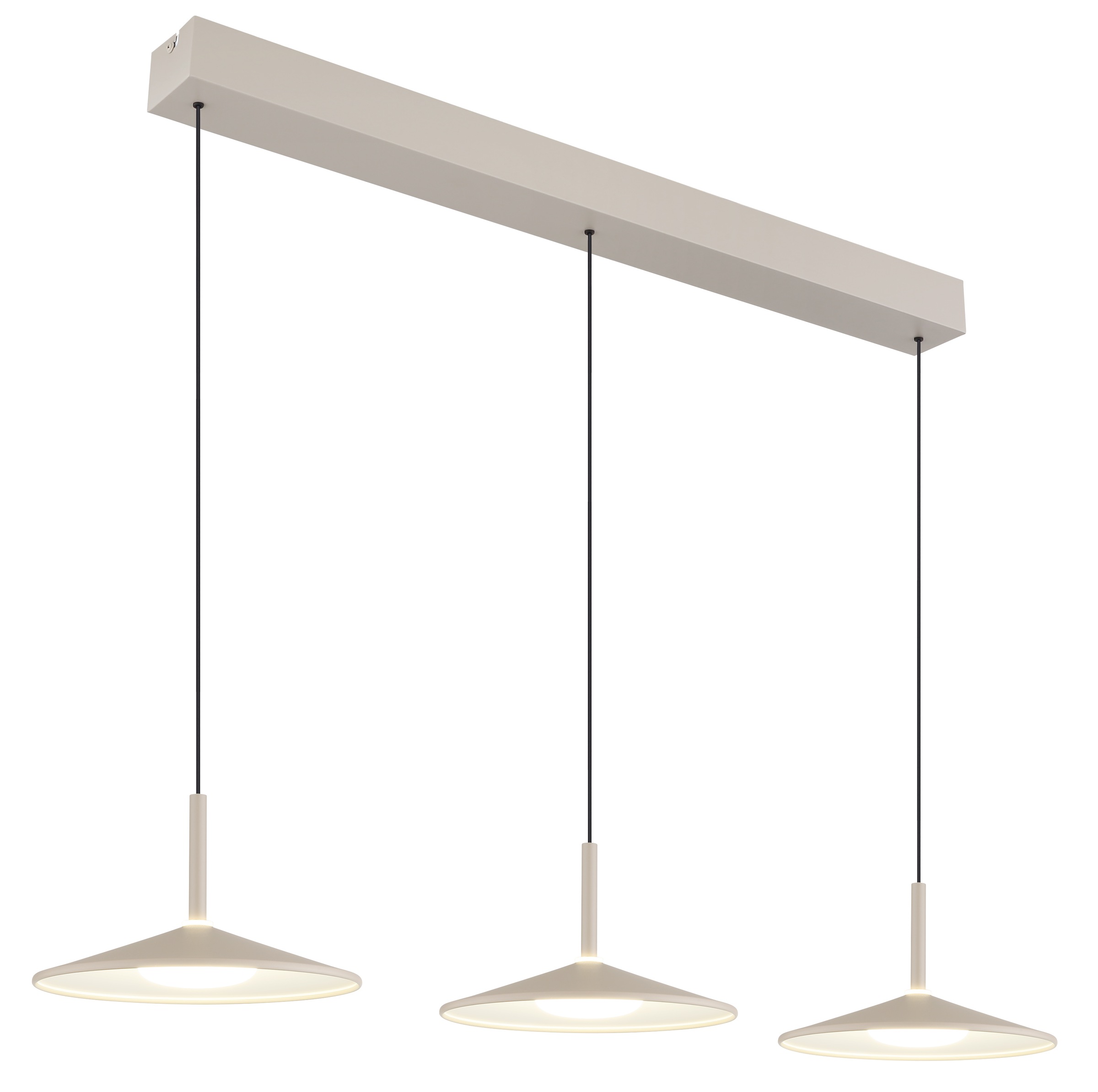 GLOBO LIGHTING Hängeleuchte »LAMPONE« LED-Modul 1 Stk. Warmweiß Hängeleuchte Sand, Opal, Soft-Lift, höhenverstellbar, LED 24W