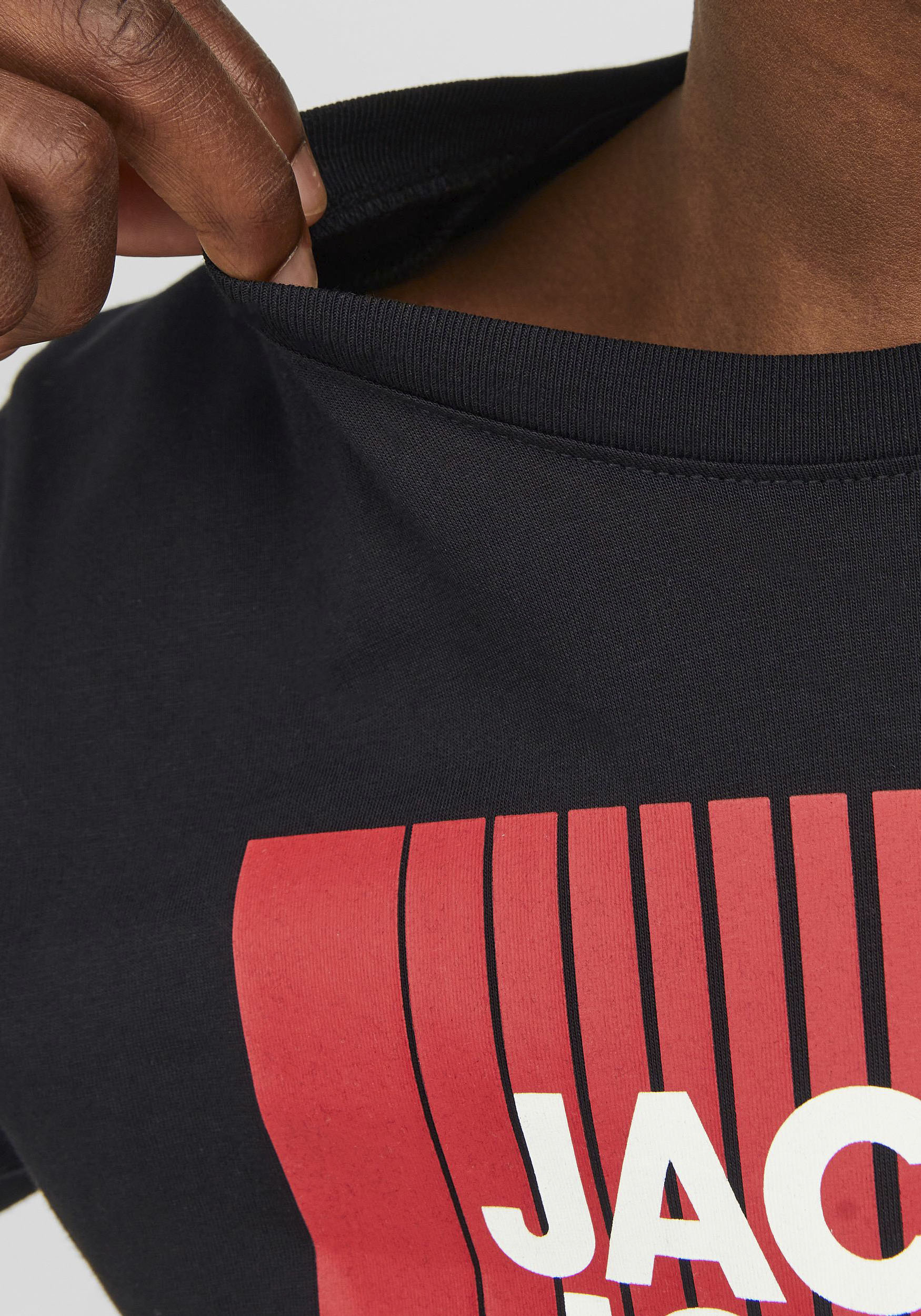 Thumbnail - Jack & Jones Junior Langarmshirt "JJECORP stylisch, bequem, atmungsaktiv, pflegeleicht" bedruckt, casual, regular fit, R...