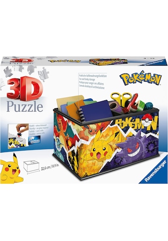 3D-Puzzle »Aufbewahrungsbox Pokémon«, Made in Europe; FSC® - schützt Wald - weltweit