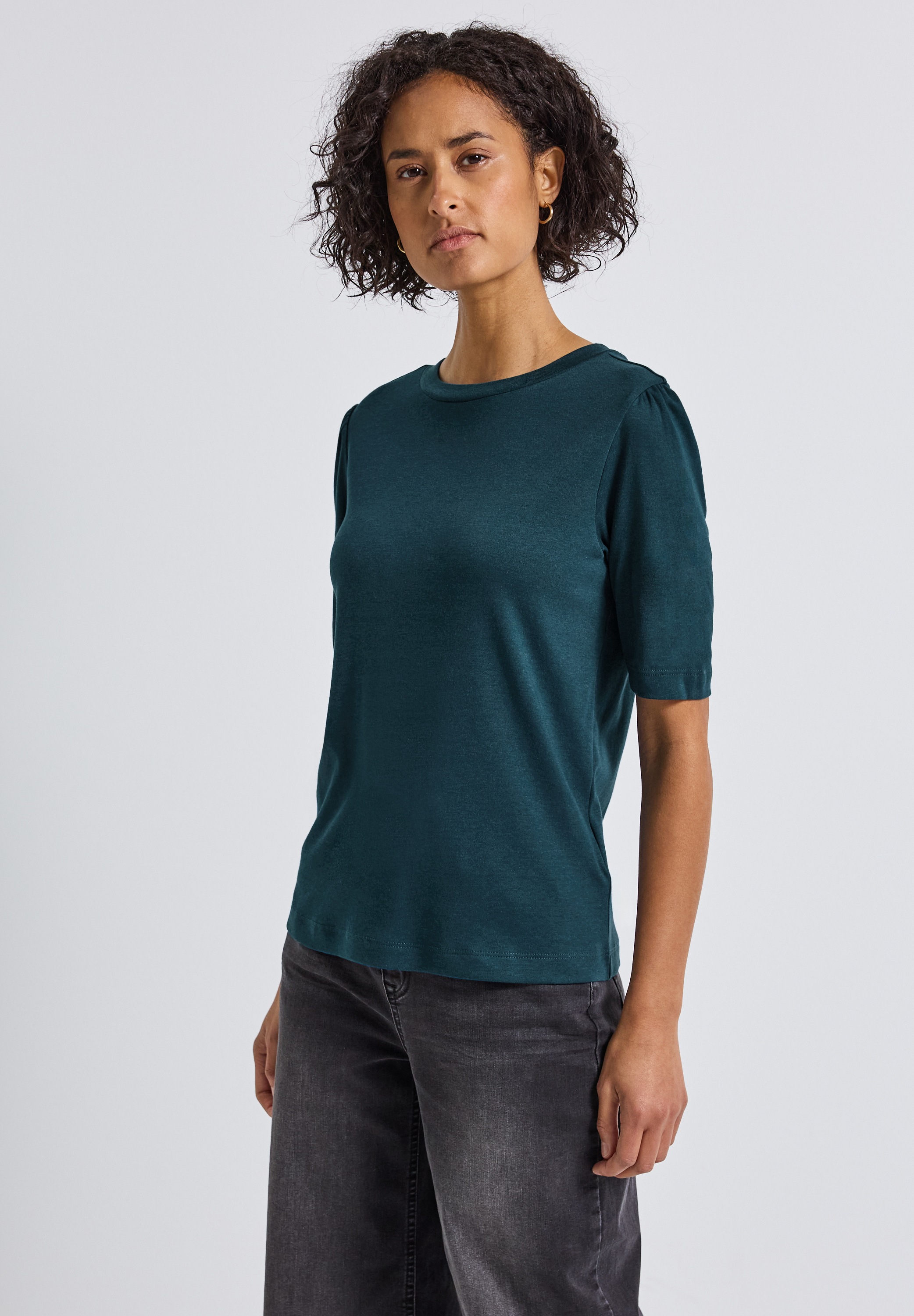 STREET ONE T-Shirt im soften Baumwoll-Mix günstig online kaufen