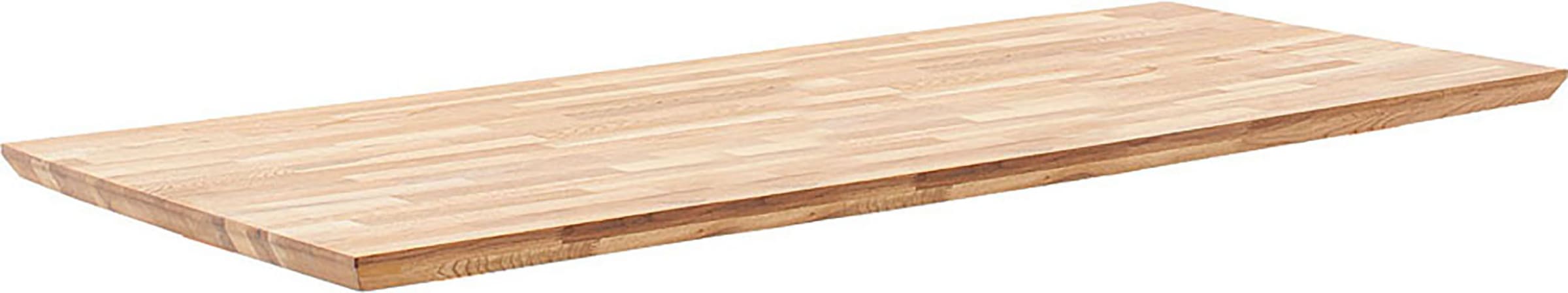 MCA living Esstisch »Zeballos, TOPSELLER!«, (1 St., Holztisch), Tischplatte aus Zerreiche, Schweizer Kante, belastbar bis 100 Kg
