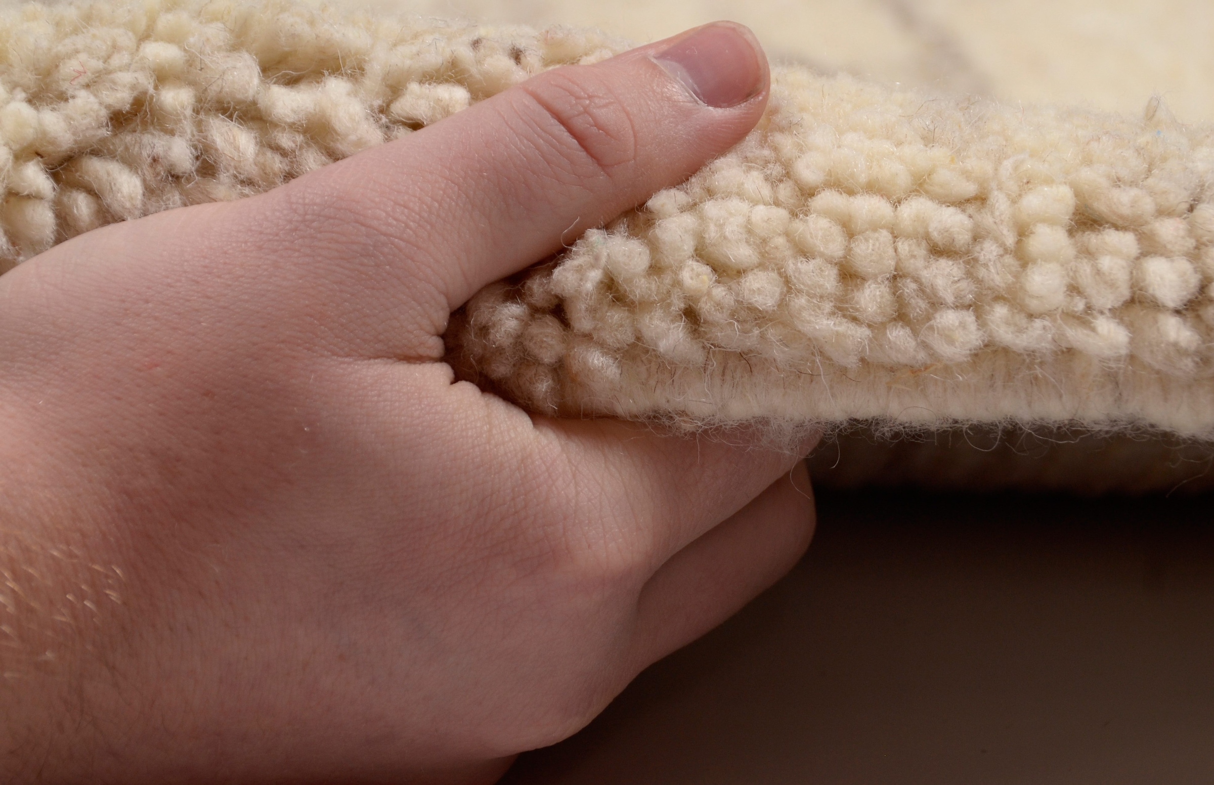 THEKO Wollteppich »Tanger 1« rechteckig 20 mm Höhe echter Berber aus Marokko, reine naturbelassene Wolle, handgeknüpft