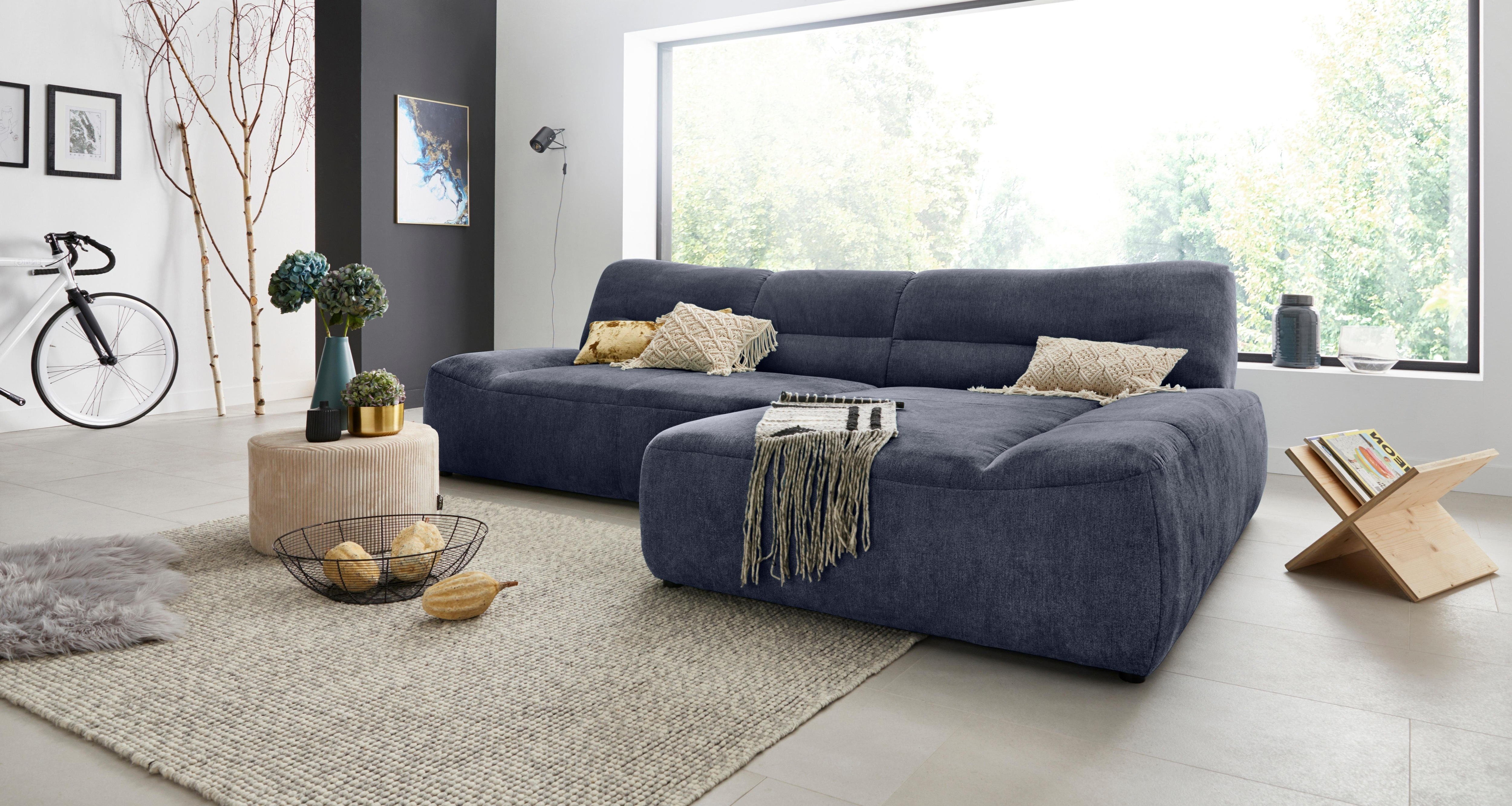 Thumbnail - DOMO collection Ecksofa "Cesena moderne Polsterecke mit flachen Armlehnen, L-Form", fester Sitzkomfort, frei im Raum ste...