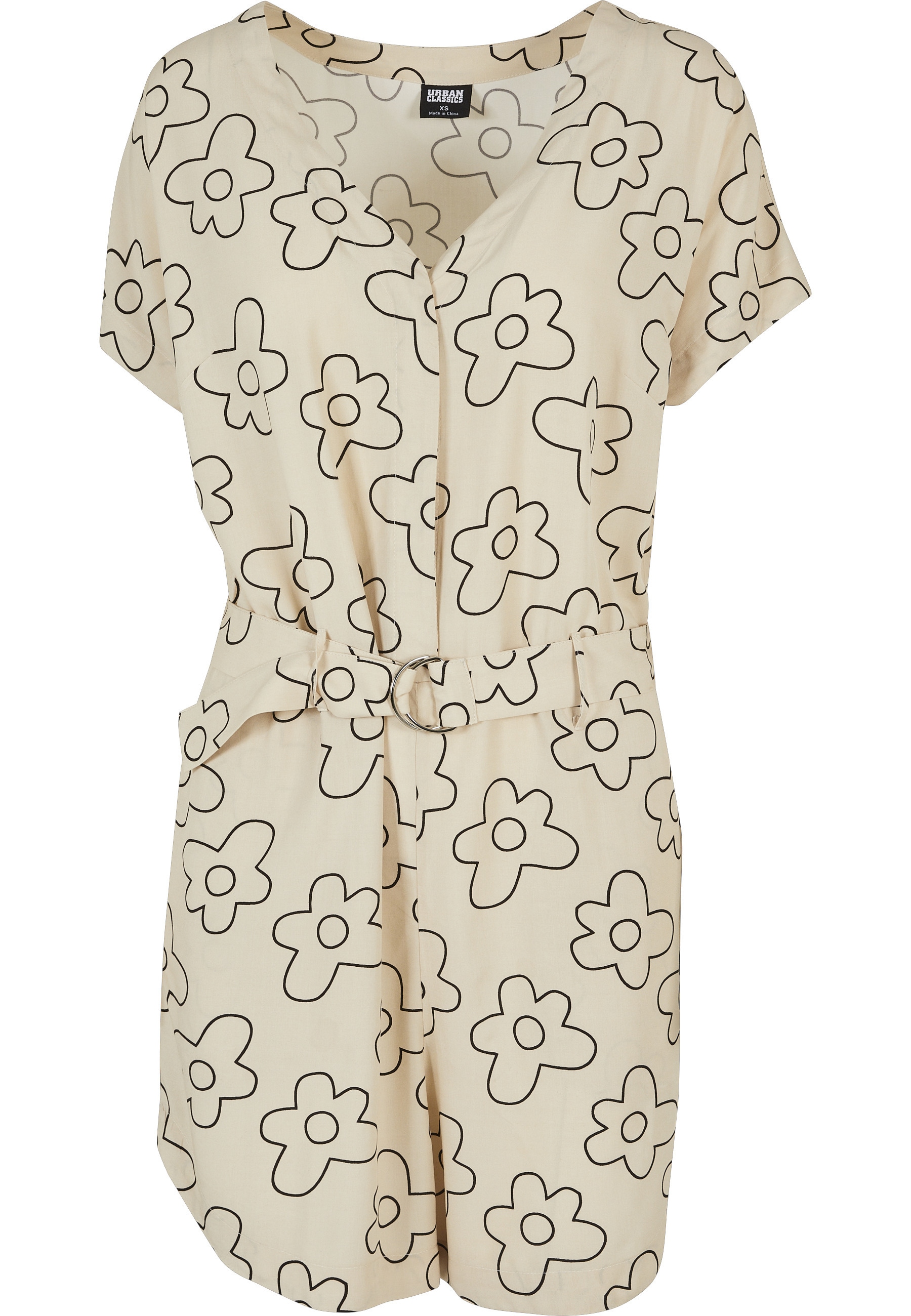 URBAN CLASSICS Jumpsuit "Urban Classics Damen Ladies Short Viscose Belt Jumpsuit" 1