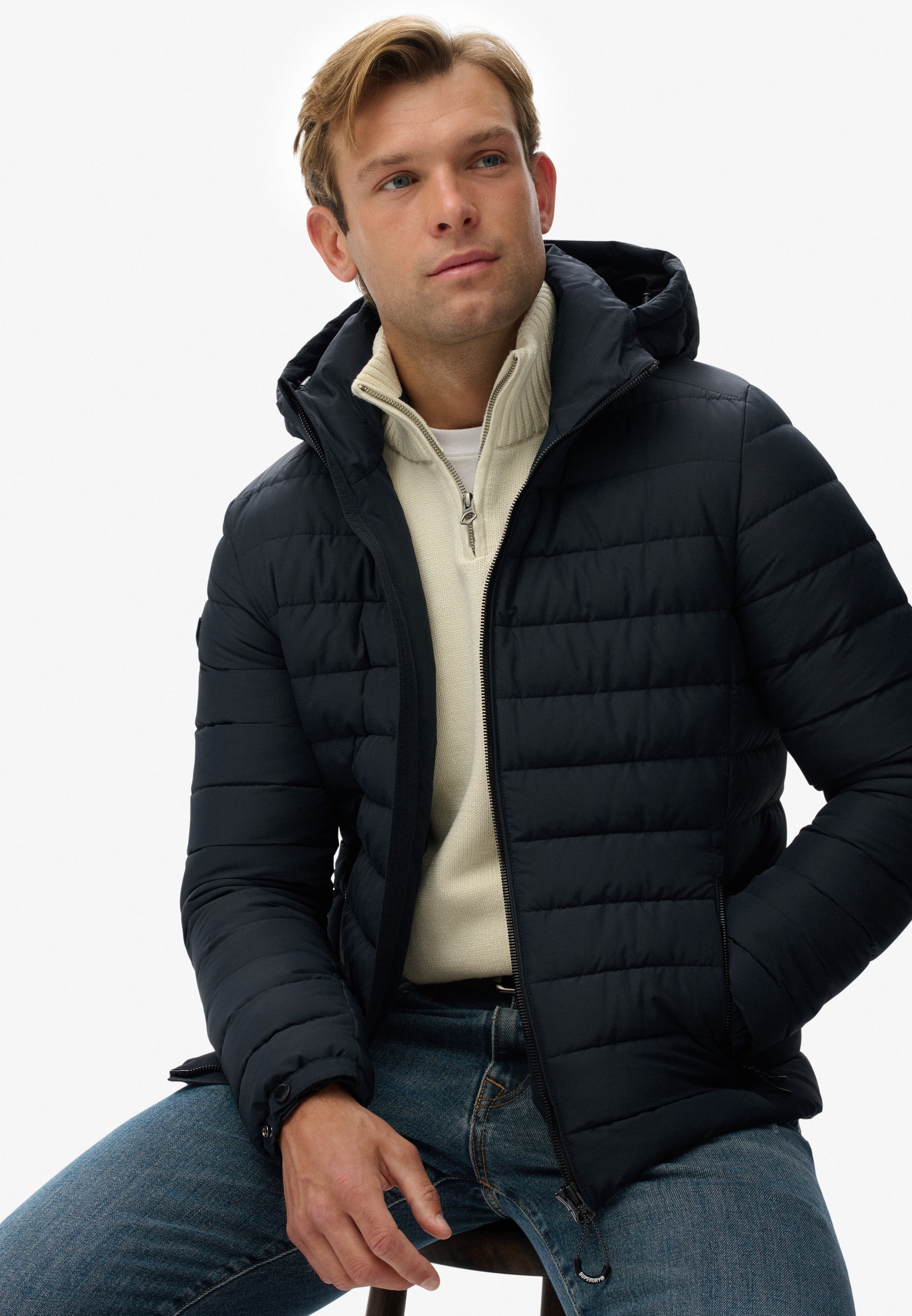 Thumbnail - Superdry Steppjacke "HOODED FUJI PADDED JACKET" mit Kapuze