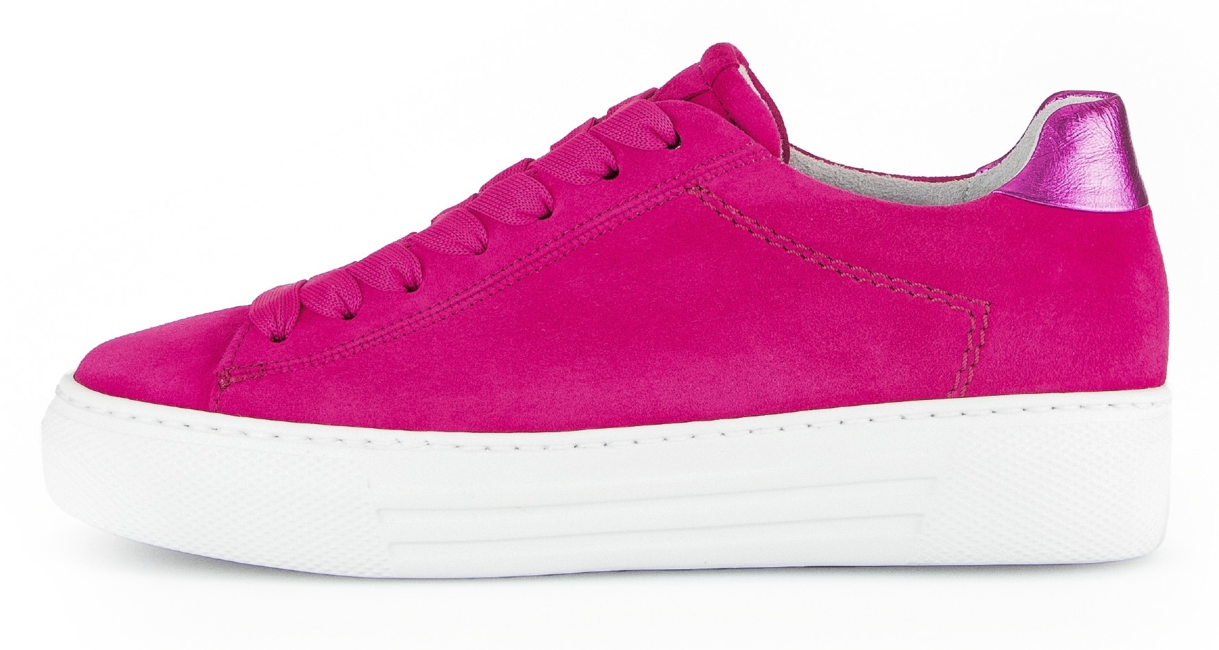 Gabor Plateausneaker »FLORENZ«, Freizeitschuh, Halbschuh, Schnürschuh mit dezenten Ziernähten