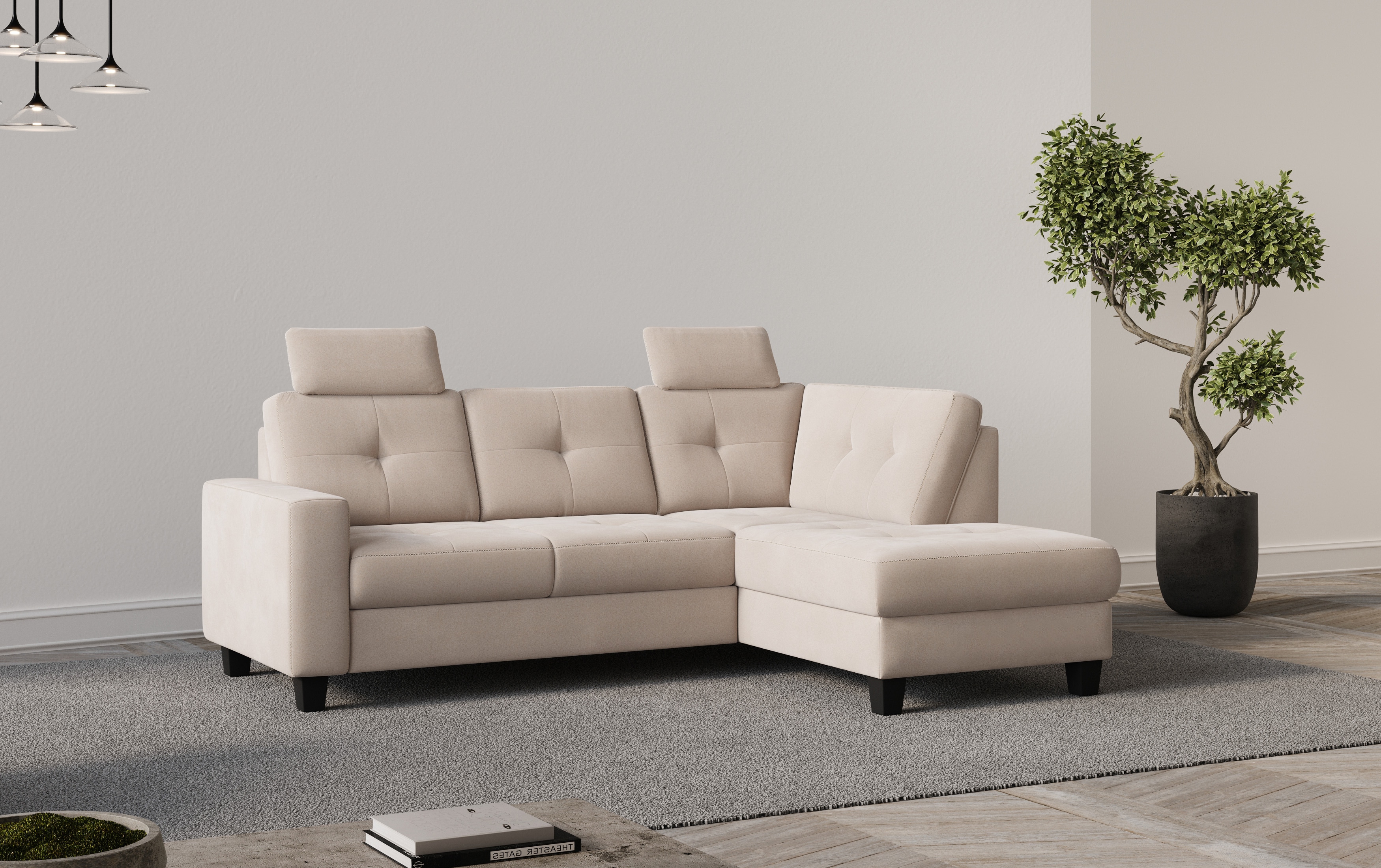 OTTO home Ecksofa "Varese" wahlweise mit Schlaffunktion und Bettkasten