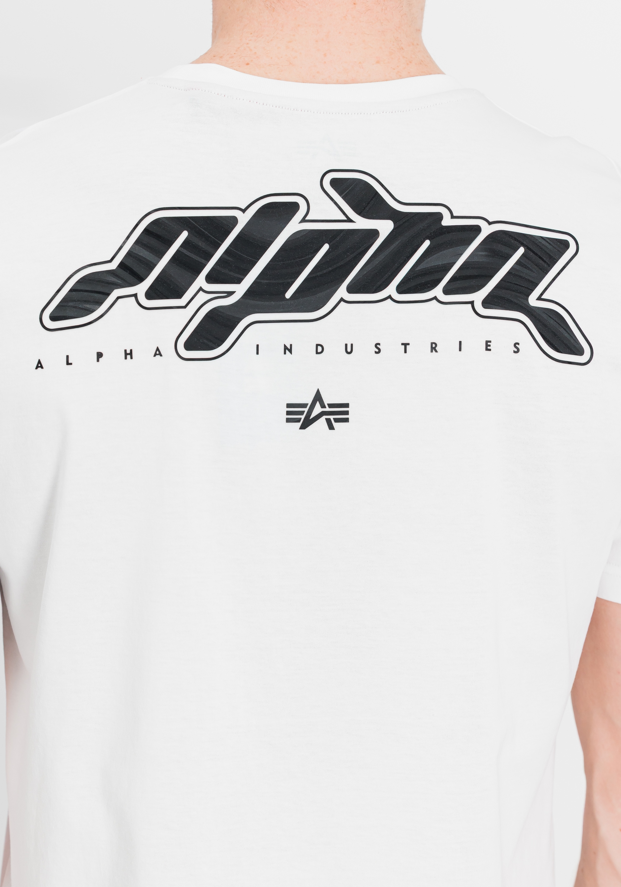 Alpha Industries T-Shirt »3D Wavy Backprint T-Shirt«