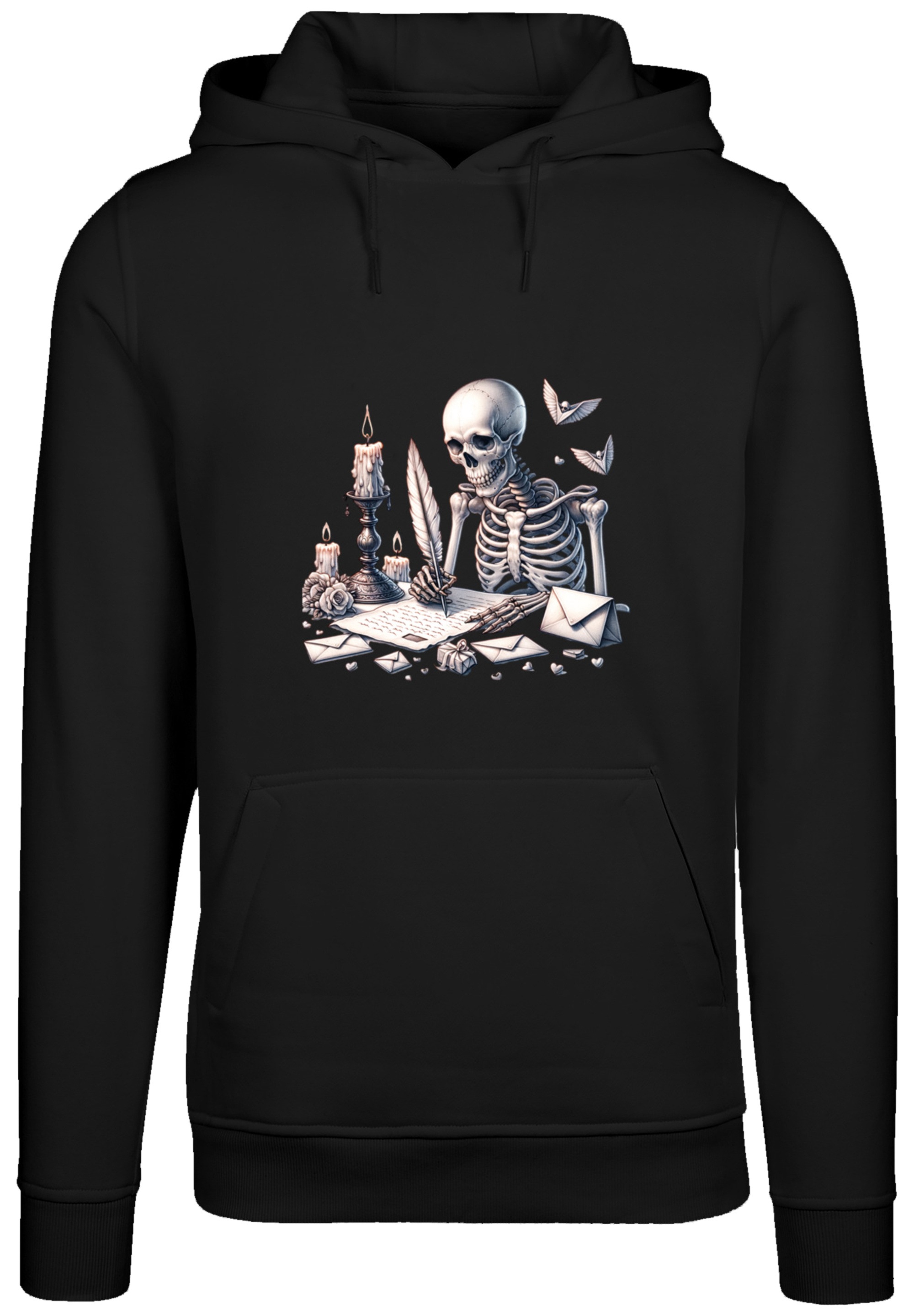 F4NT4STIC Kapuzenpullover »Skelett Liebesbrief Valentinstag«, Premium Qualität