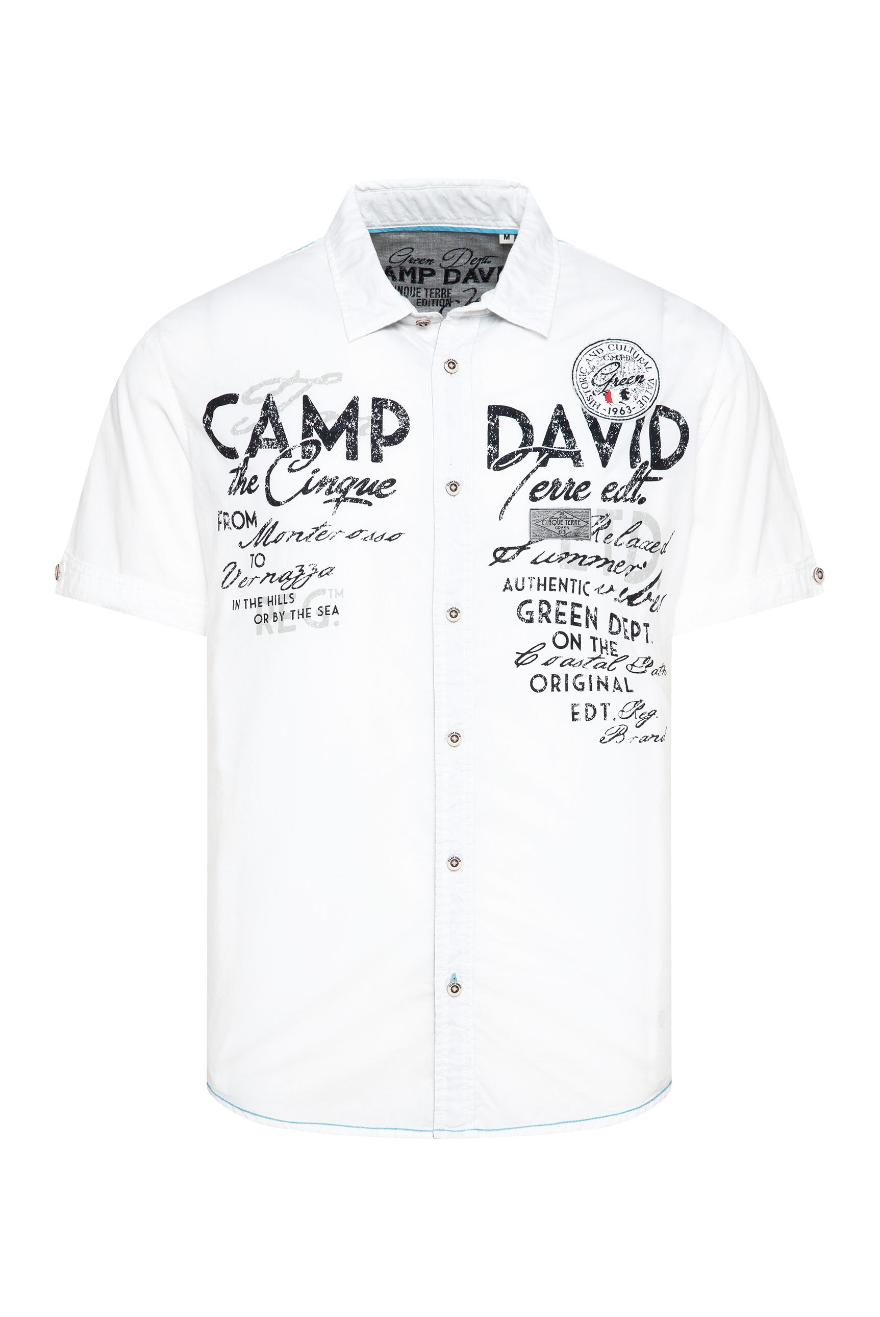 CAMP DAVID Kurzarmhemd, mit Kentkragen