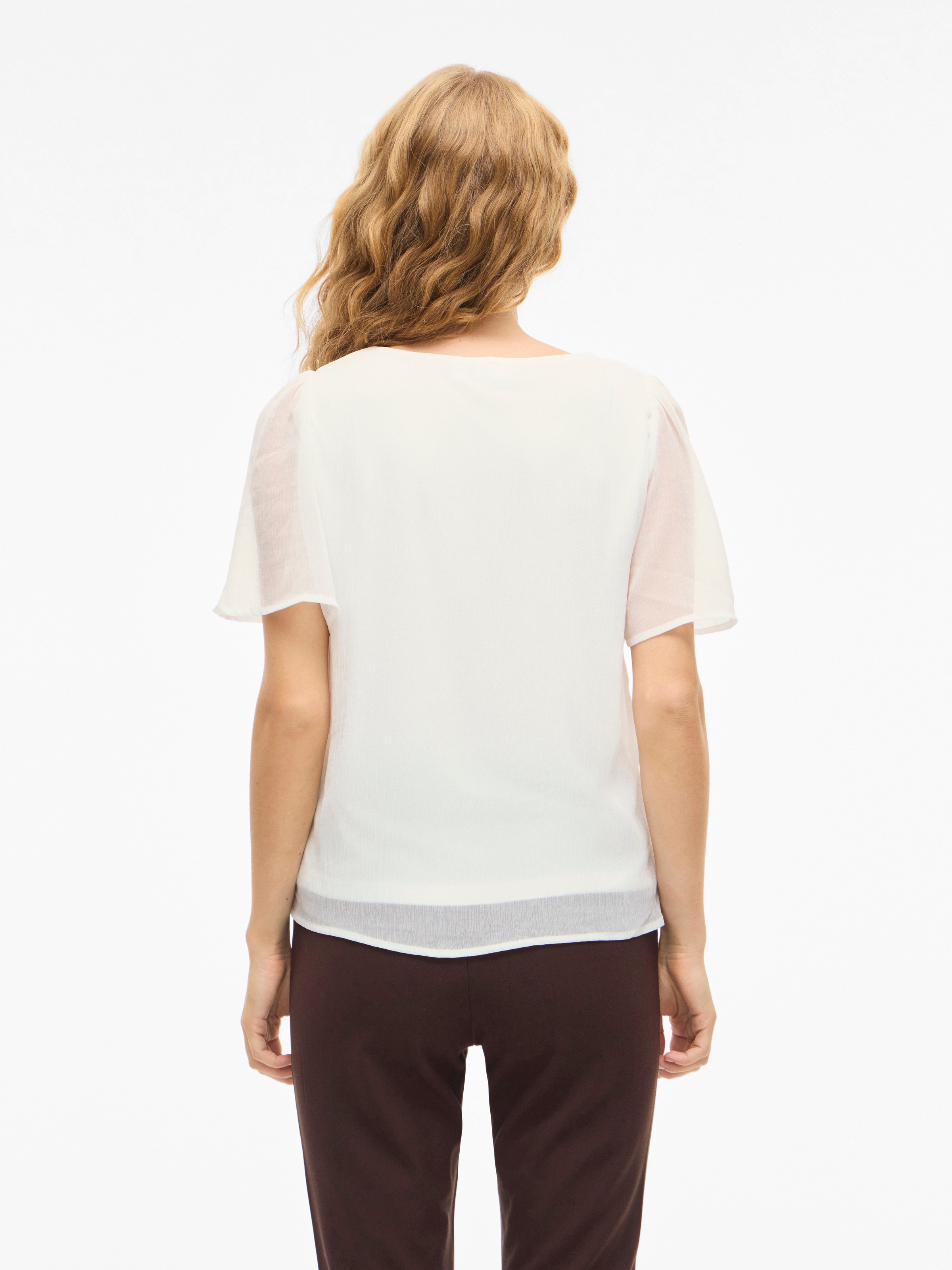 Vila T-Shirt "VIFALIA V-NECK S/S TOP - NOOS" günstig online kaufen