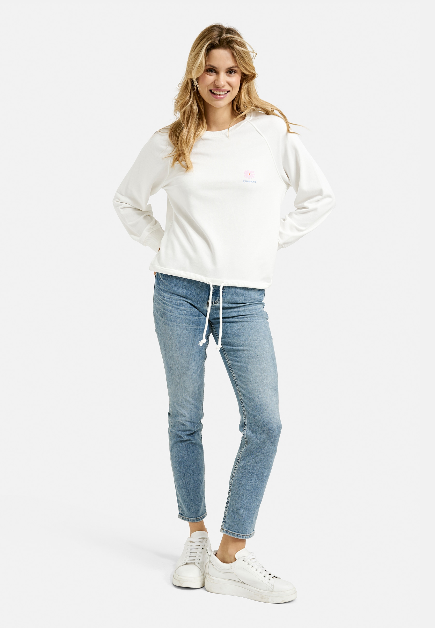 Smith & Soul Sweater, mit Bindeband im Saum