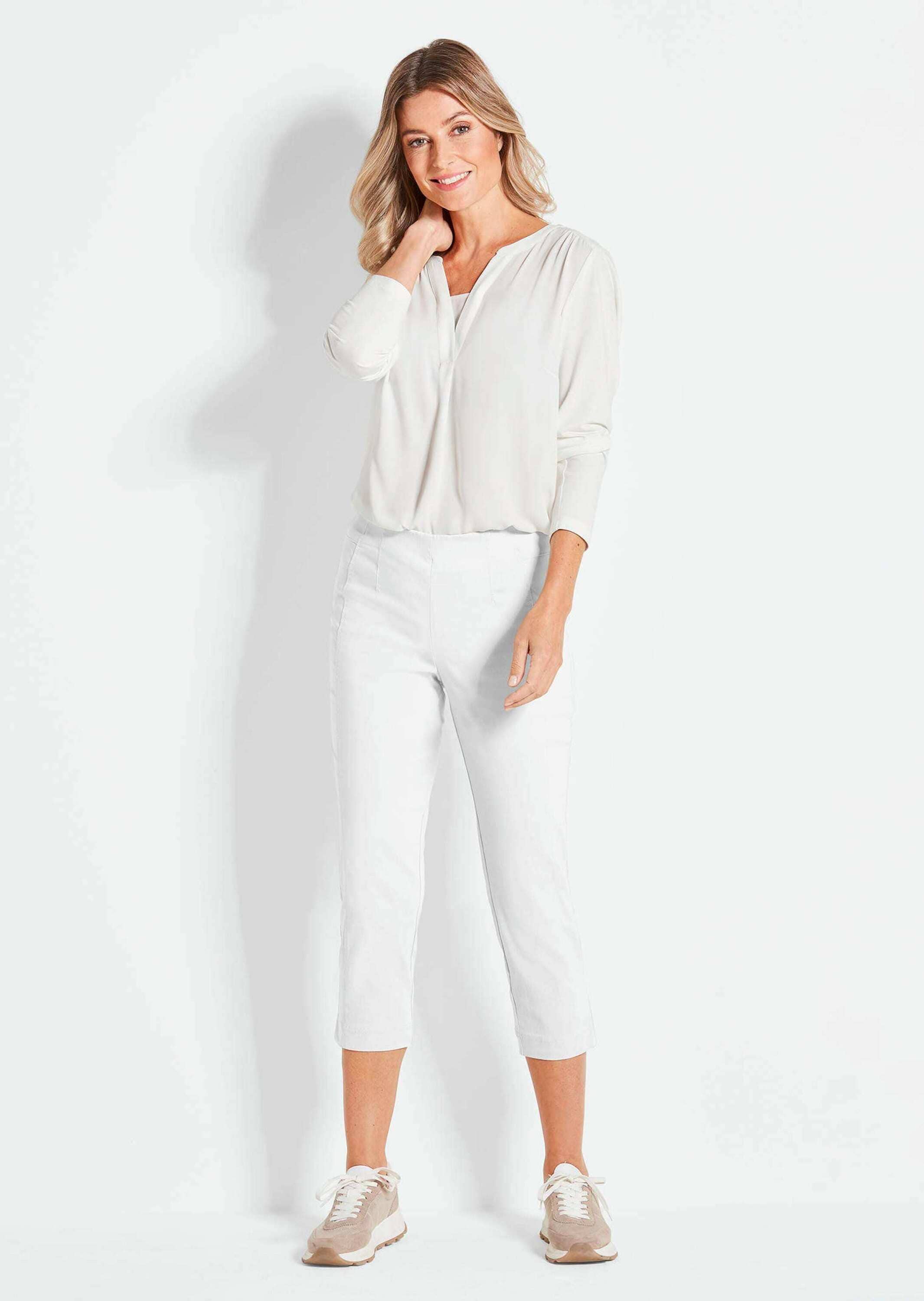 GOLDNER Schlupfhose »Schlupfhose LOUISA mit Steppnähten«